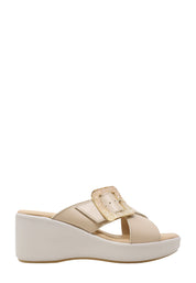 Sandali zeppa Beige Valleverde