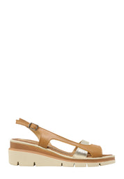 Sandali zeppa Marrone Valleverde