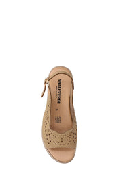 Sandali zeppa Beige Valleverde