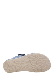 Sandali con strappi Blu Valleverde