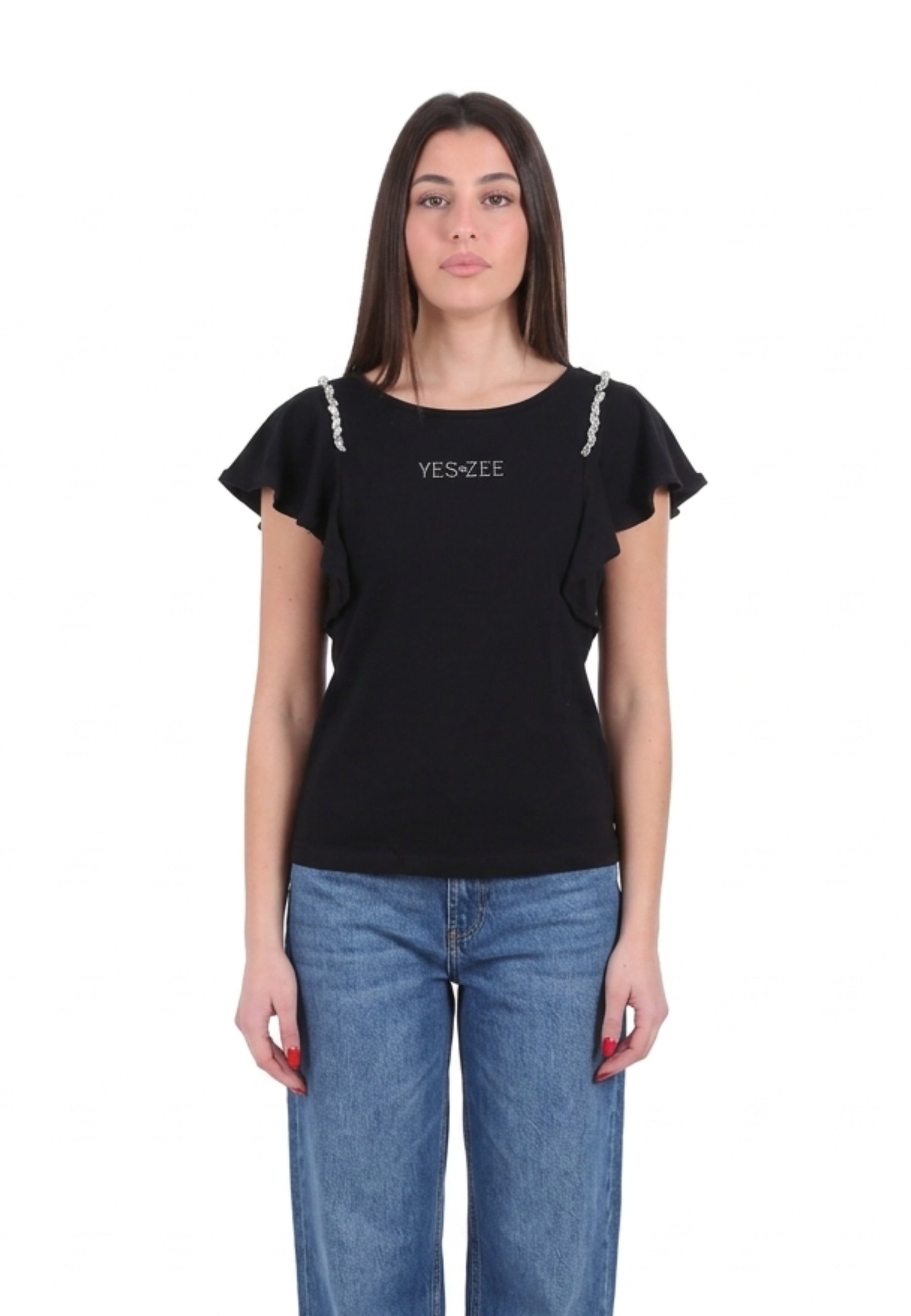 T-shirt Nero Yes-zee