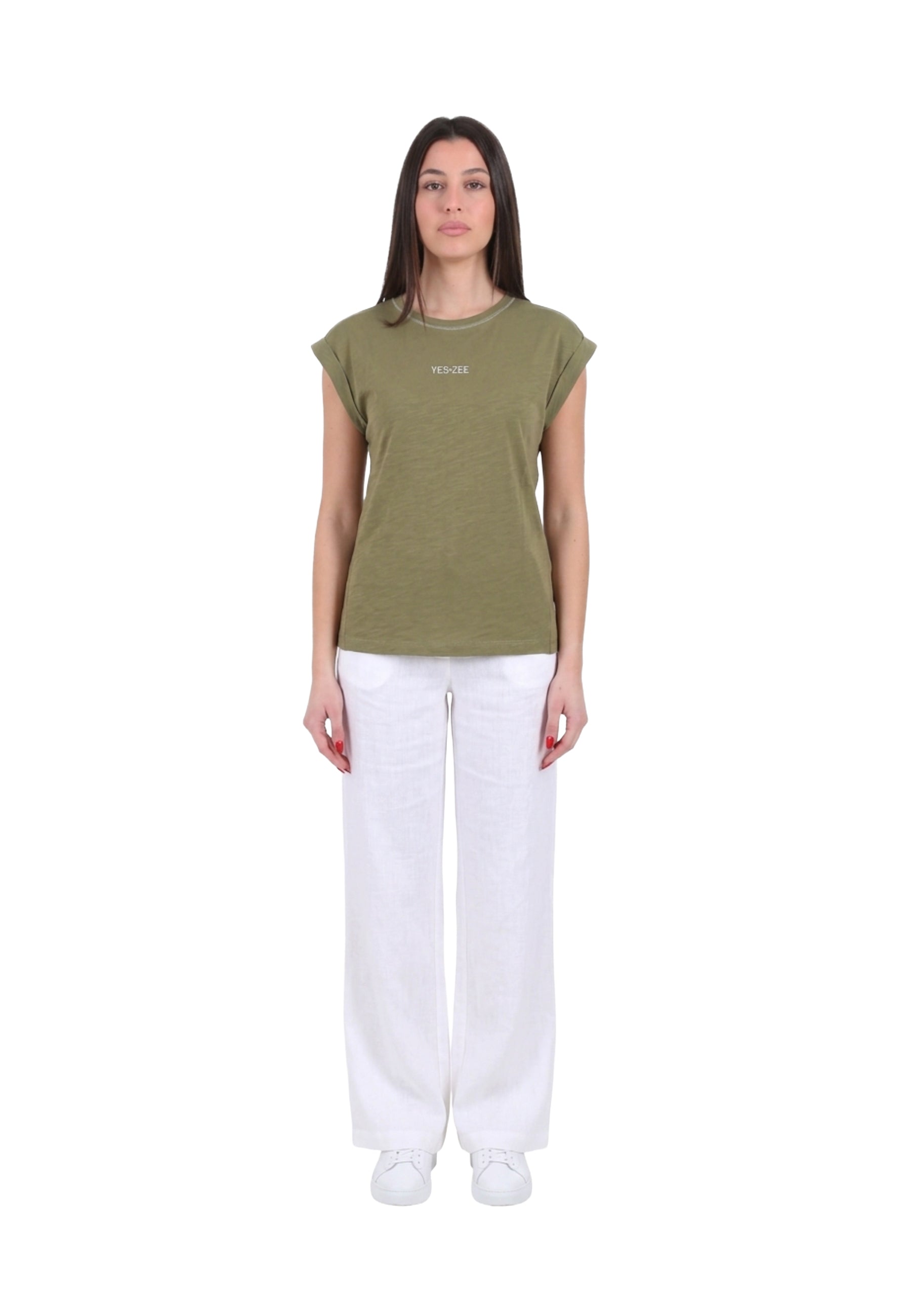 T-shirt Verde Chiaro Yes-zee