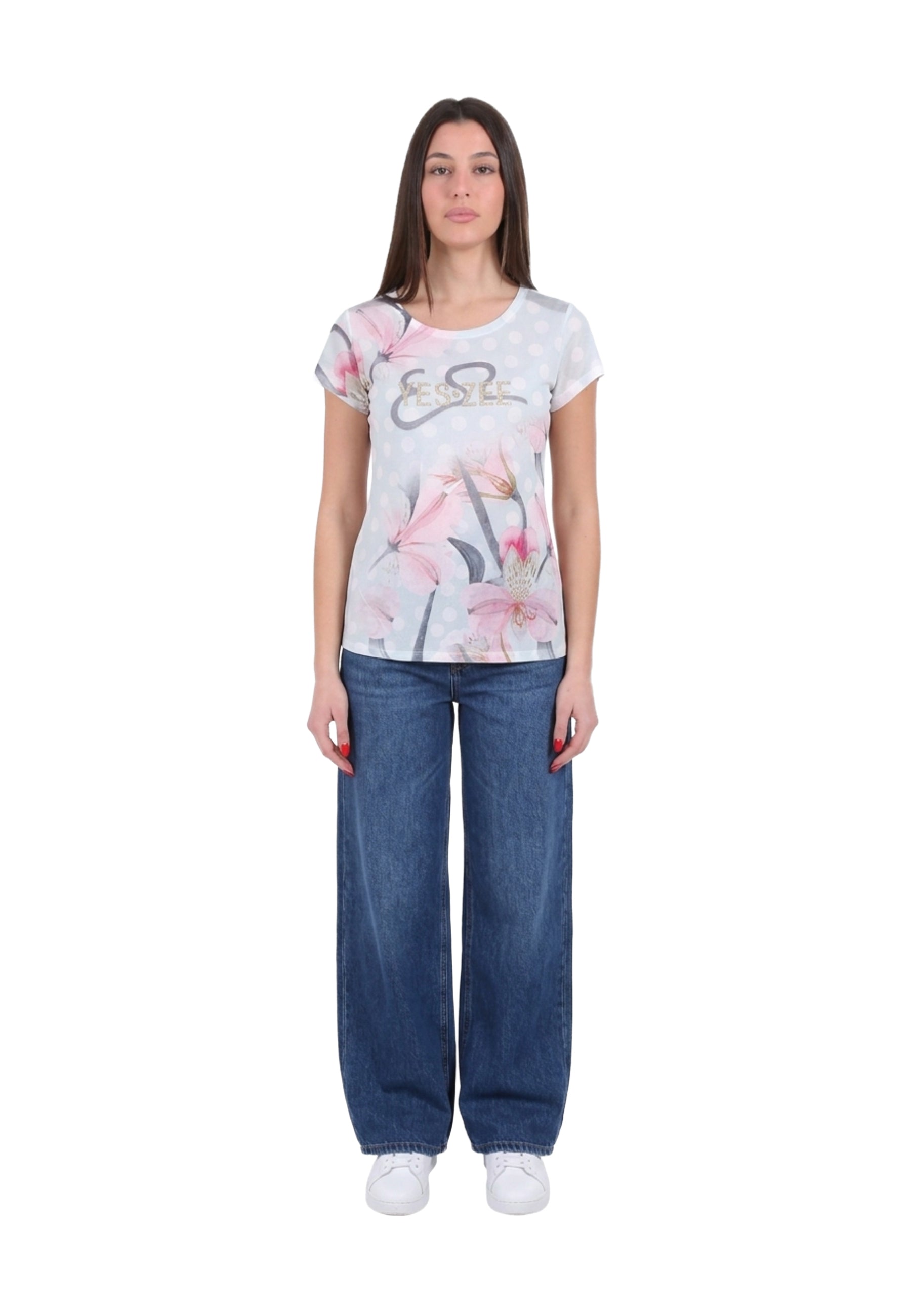 T-shirt Bianco Yes-zee