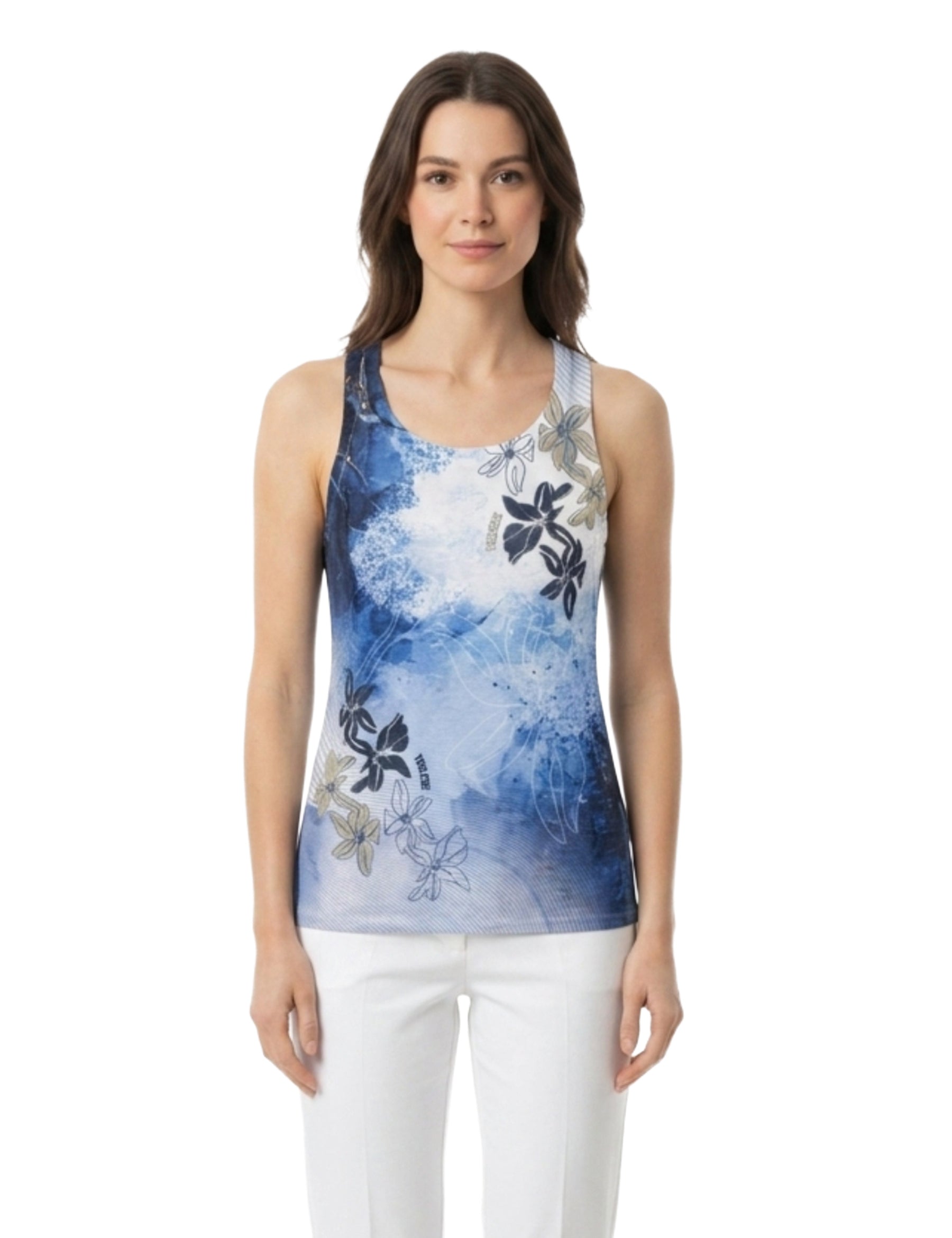 Top e canotte Blu Yes-zee