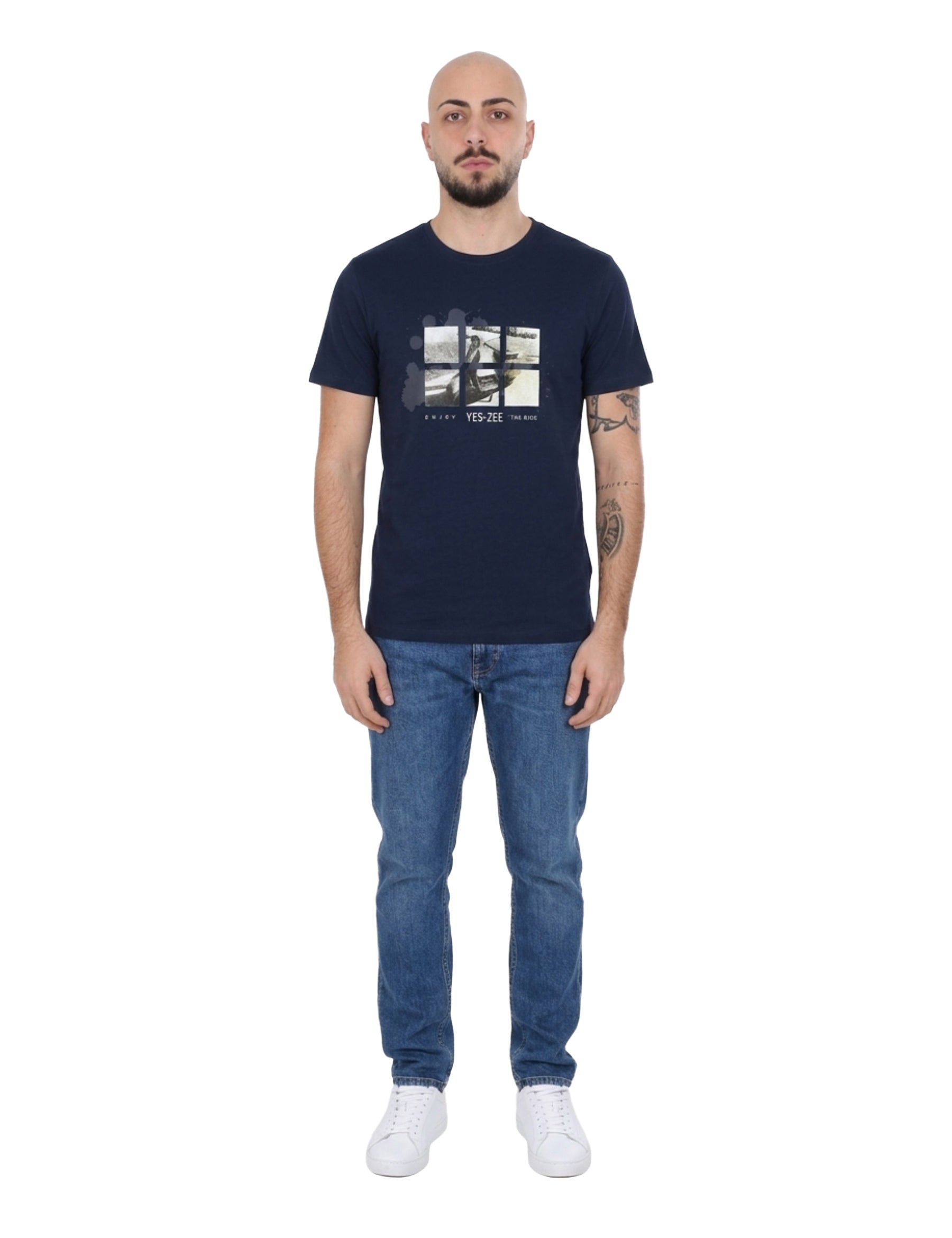 T-shirt Blu Yes-zee