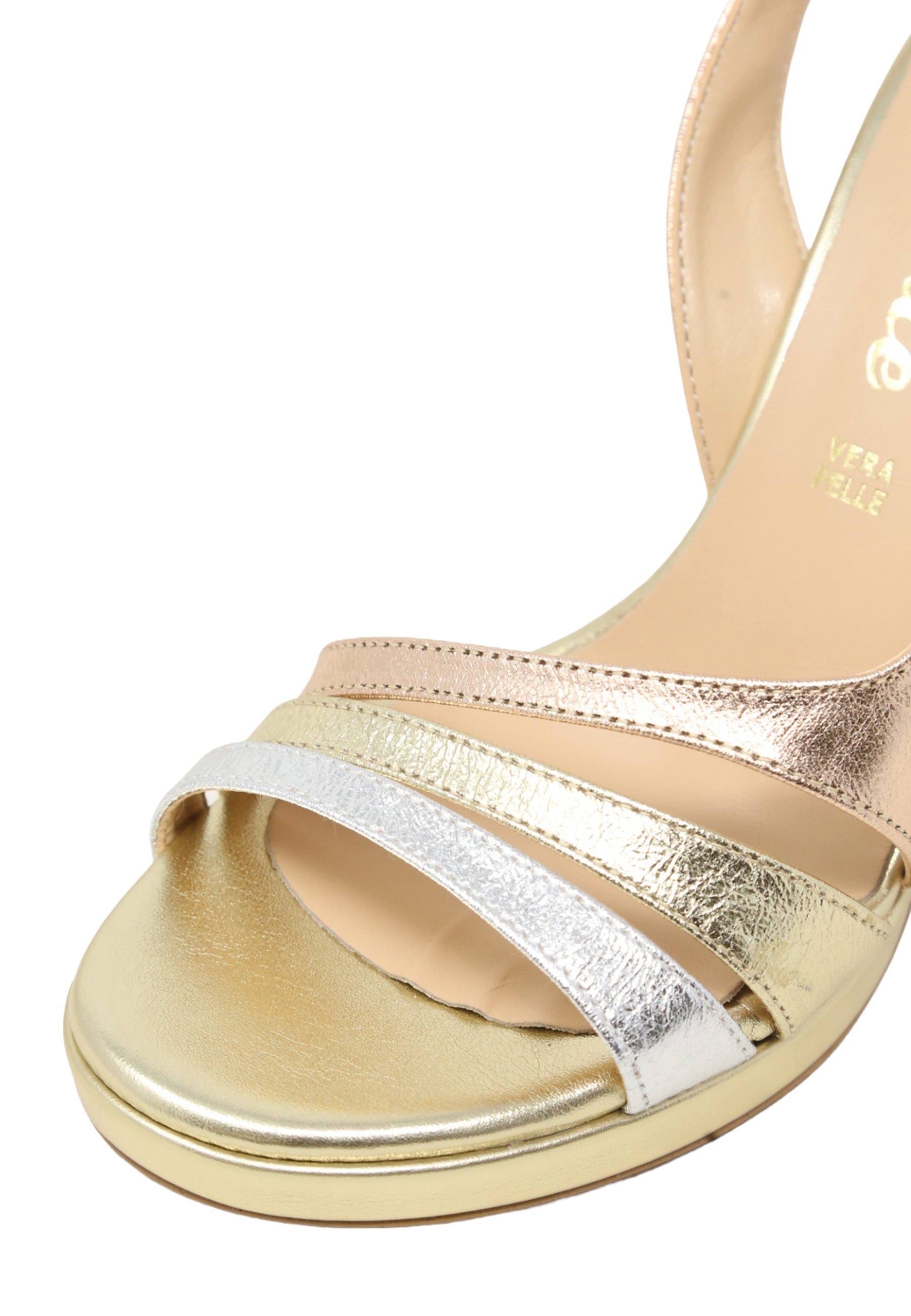 Sandali tacco Platino Grace Shoes