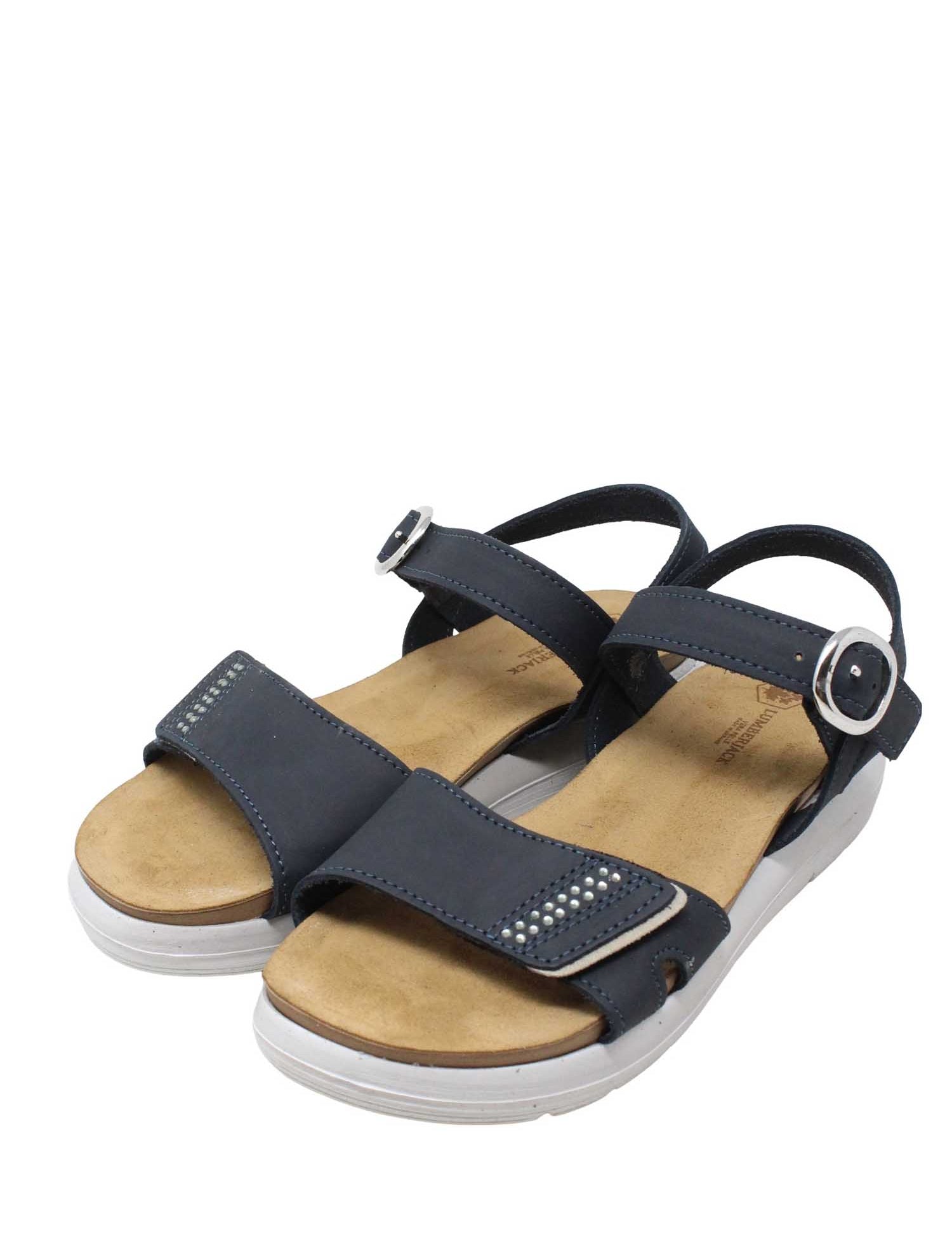Sandali zeppa Blu Lumberjack