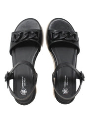 Sandali zeppa Nero Lumberjack