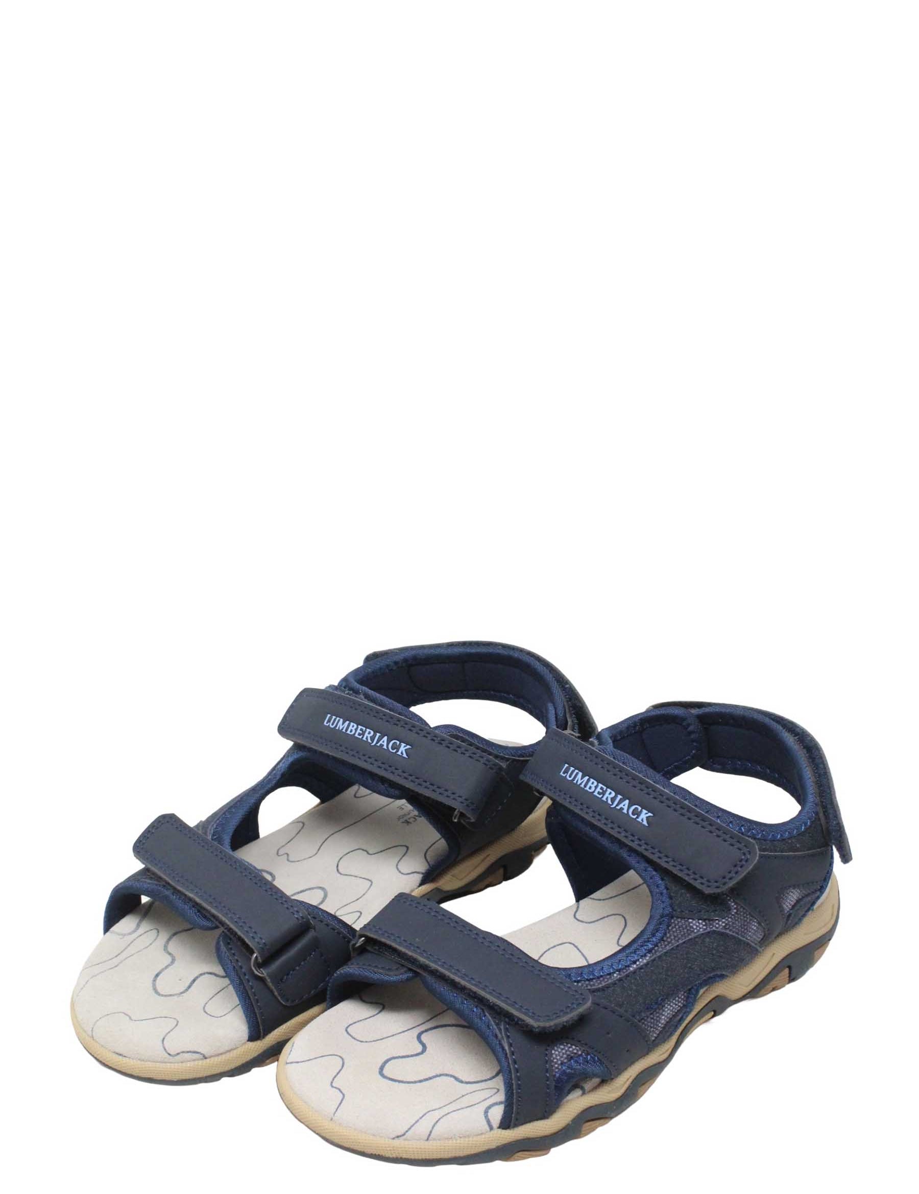 Sandali con strappi Blu Lumberjack