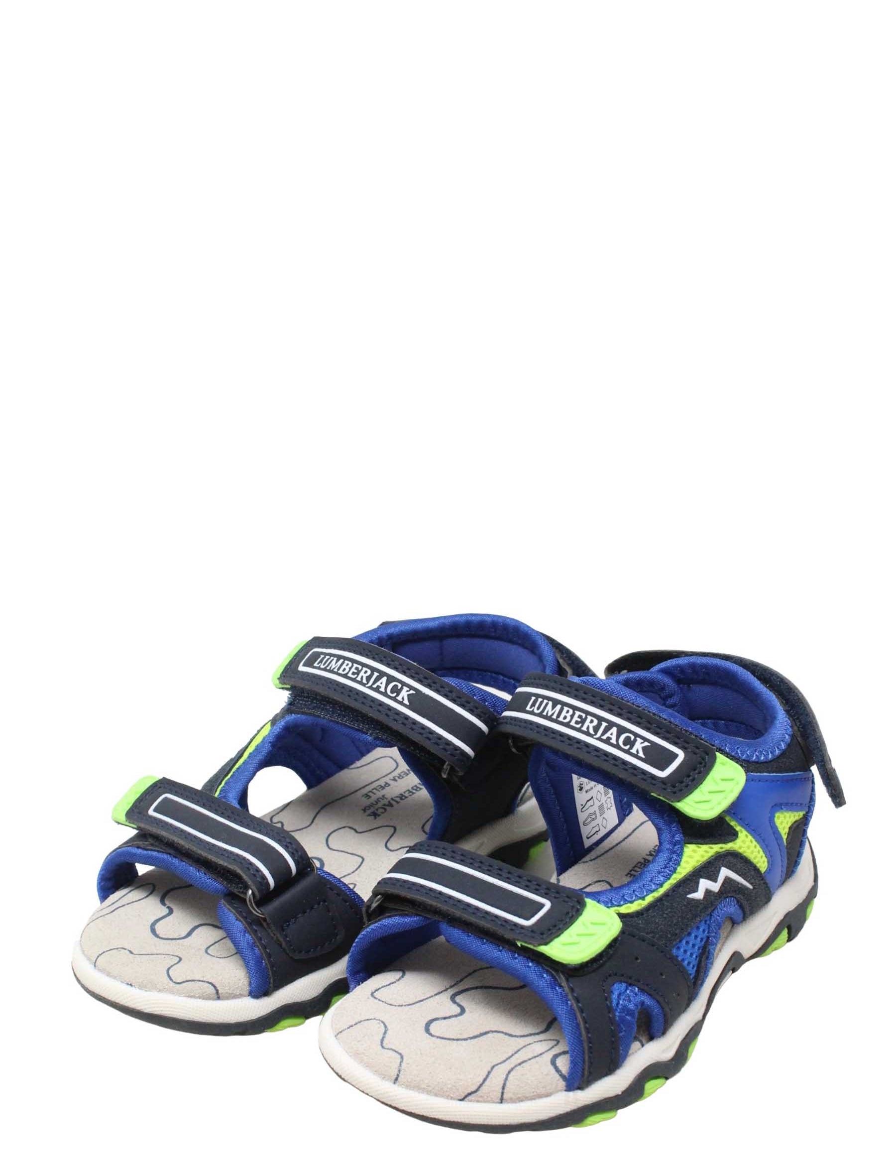 Sandali con strappi Blu Lumberjack