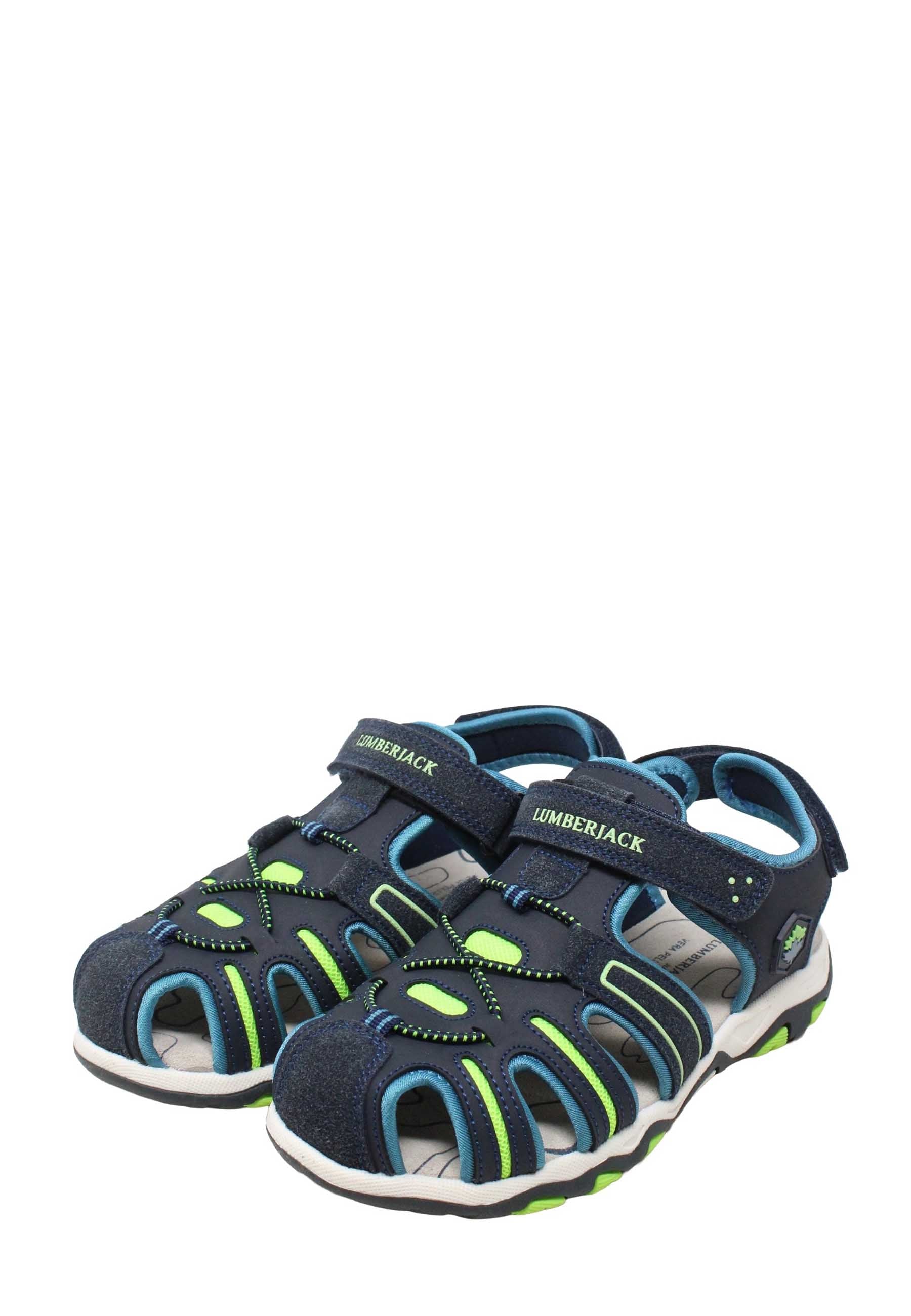 Sandali con strappi Blu Lumberjack