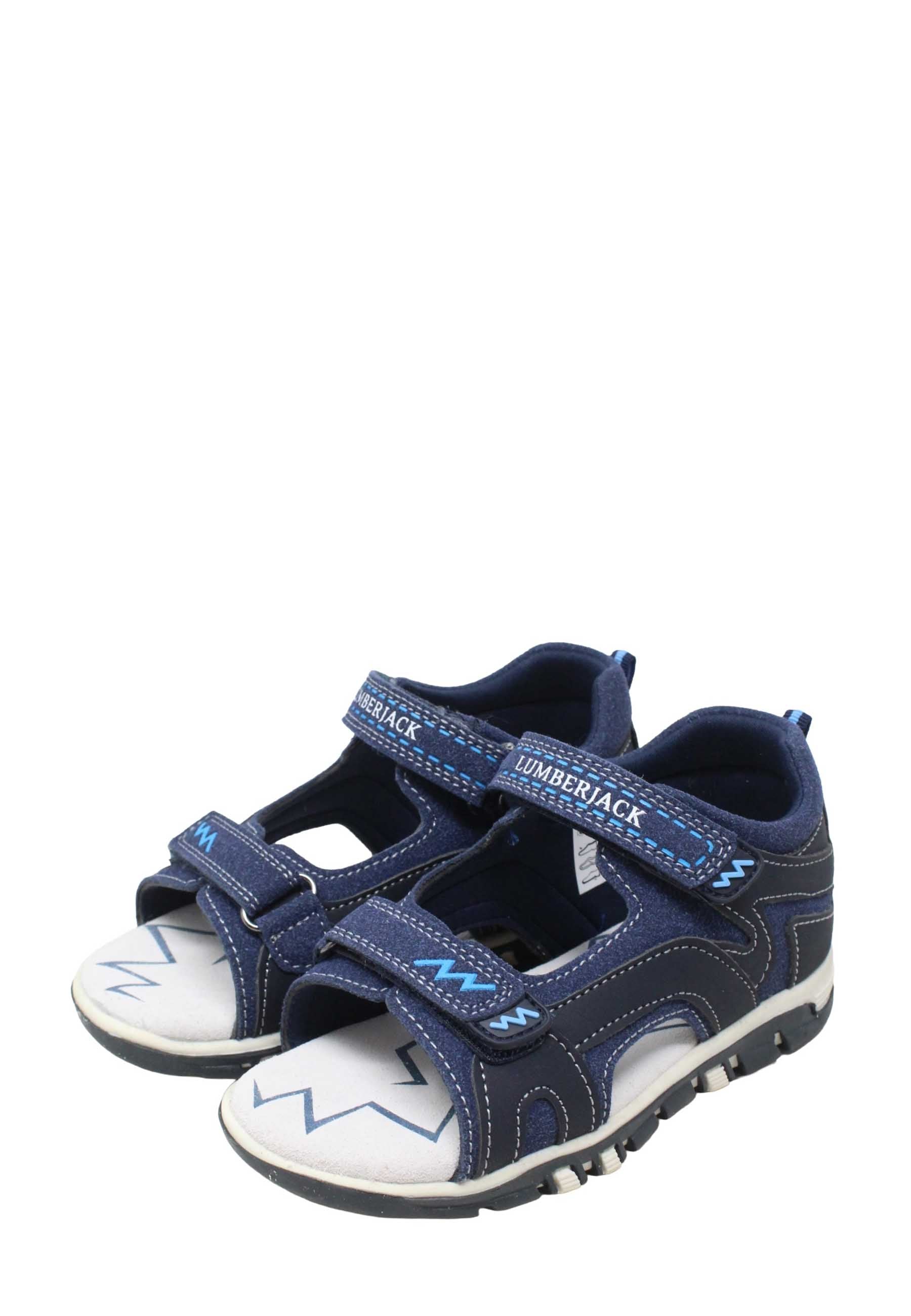 Sandali con strappi Blu Lumberjack