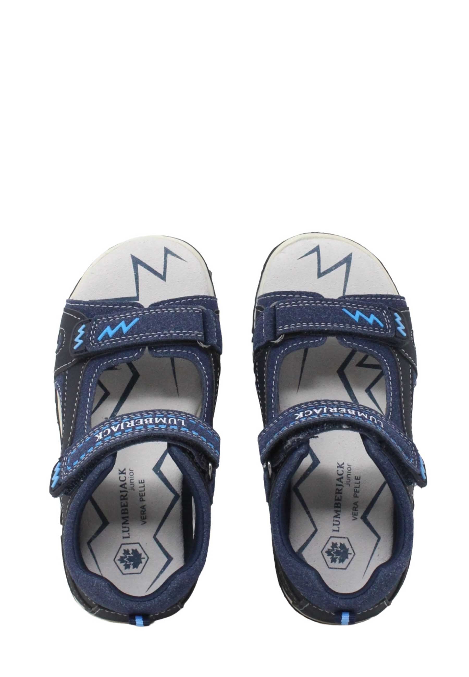 Sandali con strappi Blu Lumberjack