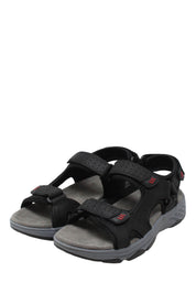 Sandali con strappi Nero Lumberjack