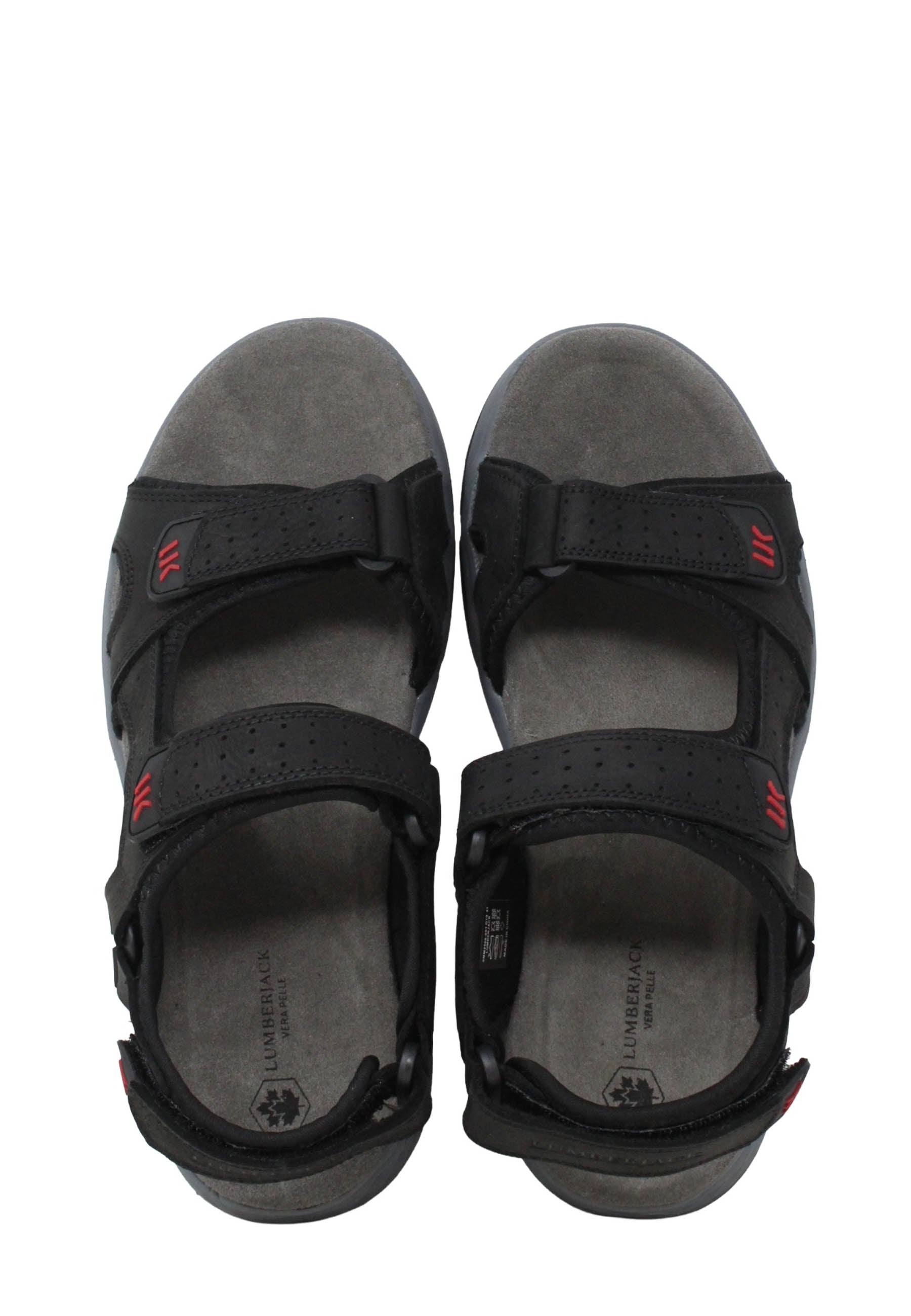 Sandali con strappi Nero Lumberjack