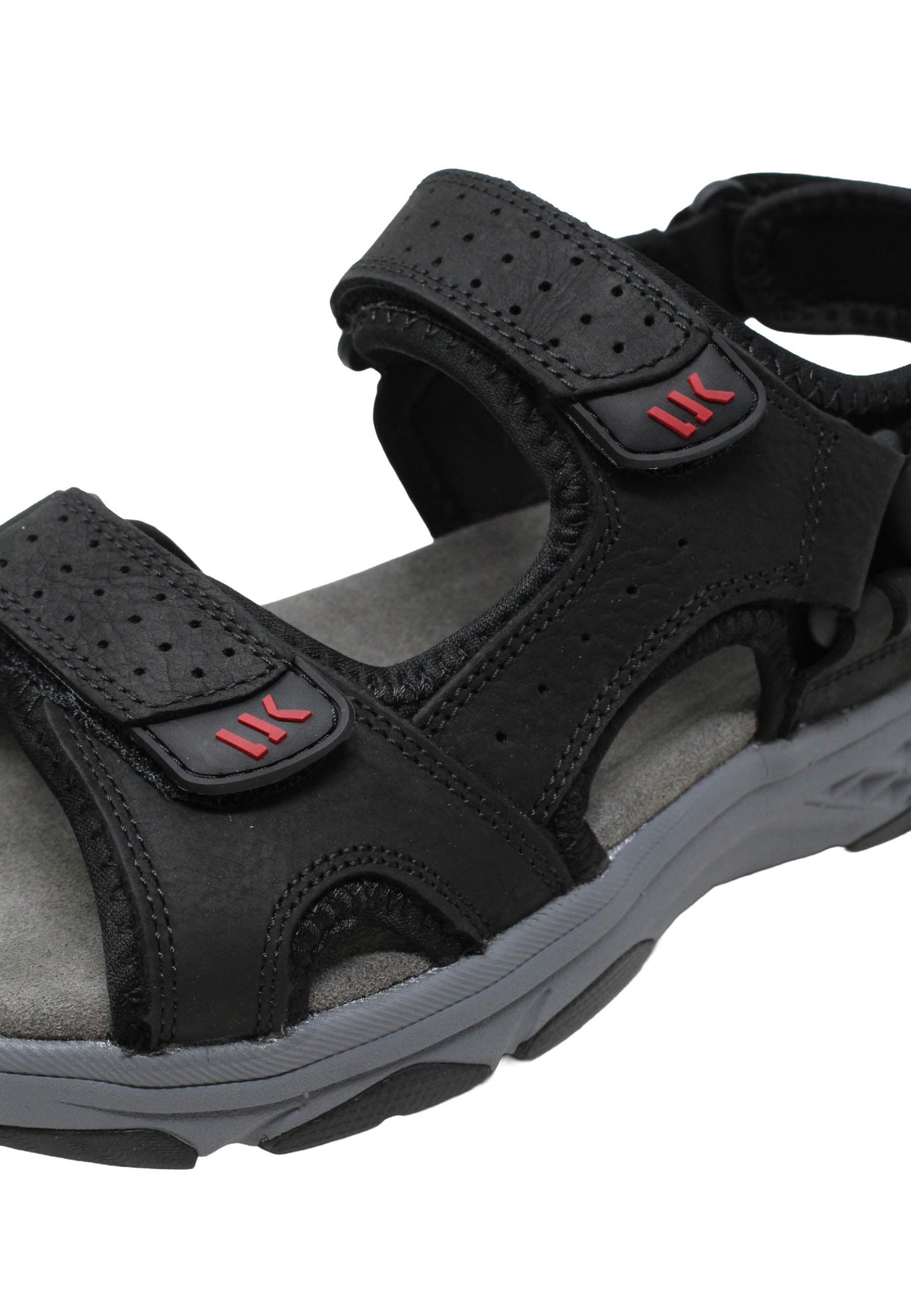 Sandali con strappi Nero Lumberjack