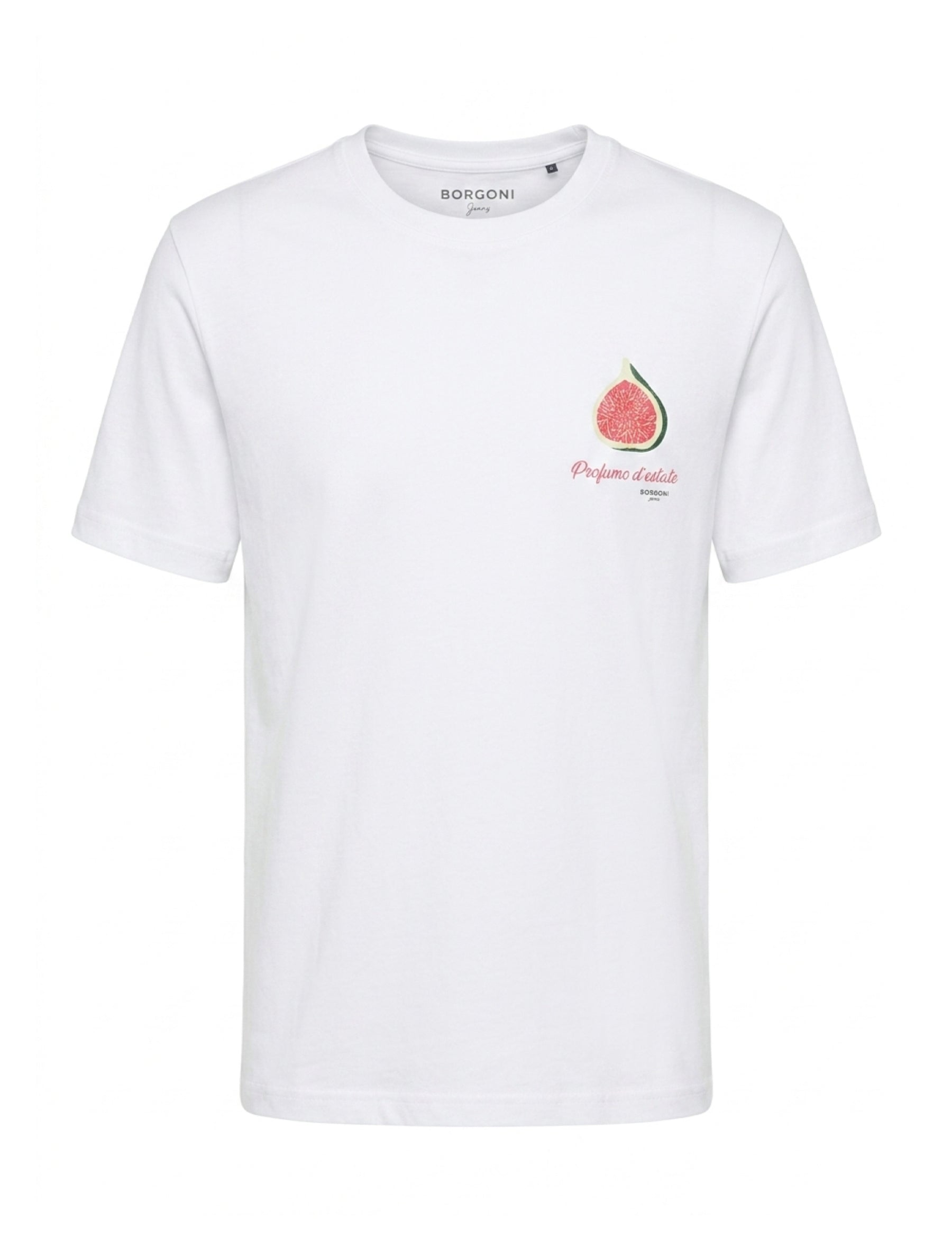 T-shirt Bianco Borgoni Jeans