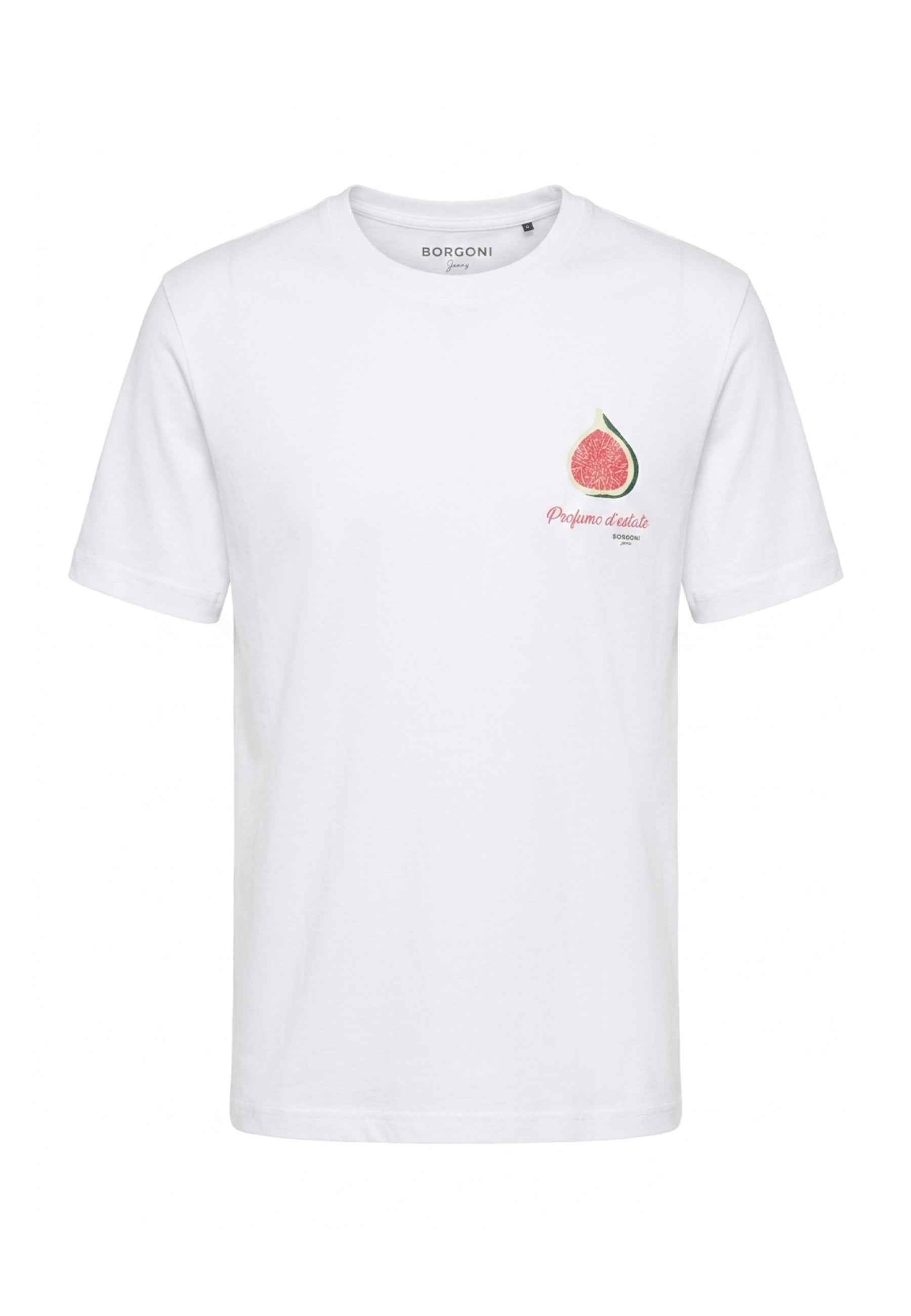 T-shirt Bianco Borgoni Jeans