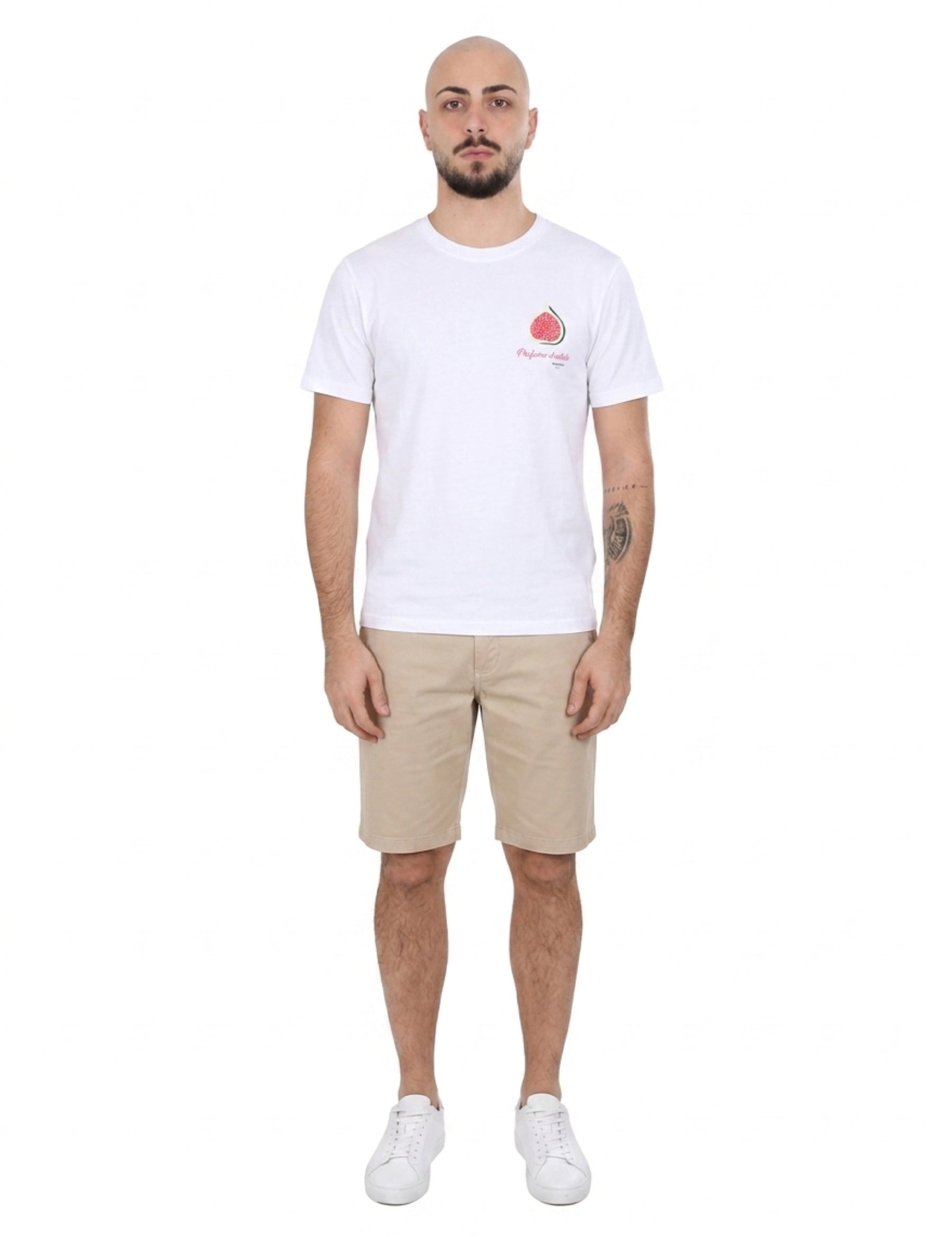 T-shirt Bianco Borgoni Jeans