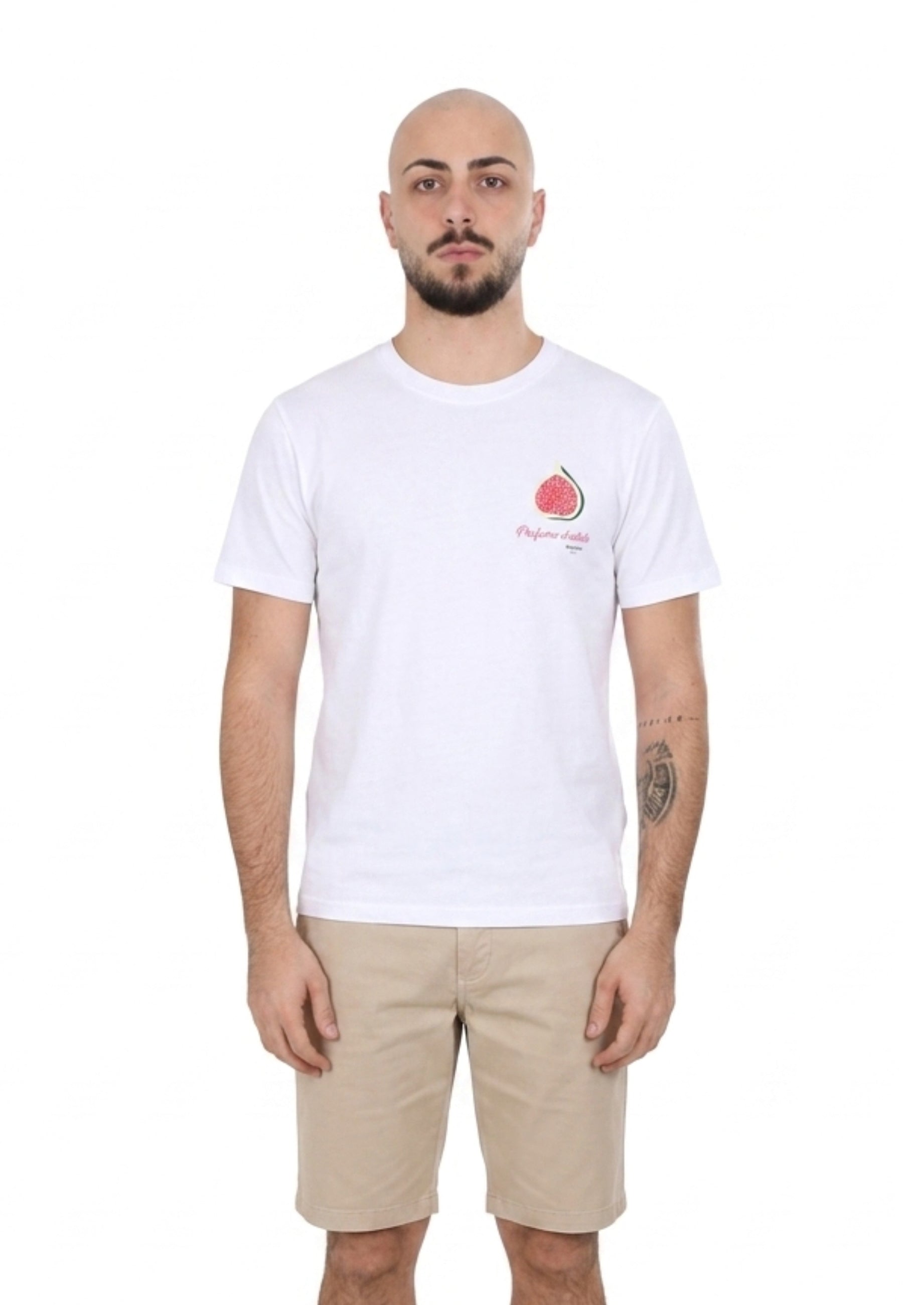 T-shirt Bianco Borgoni Jeans