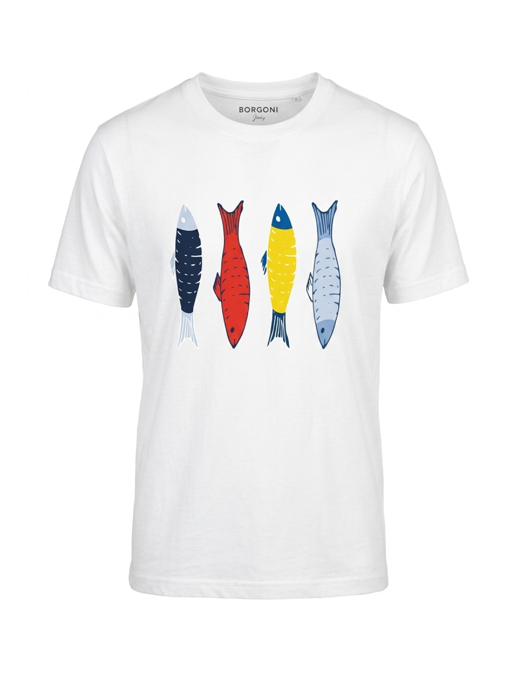 T-shirt Bianco Borgoni Jeans