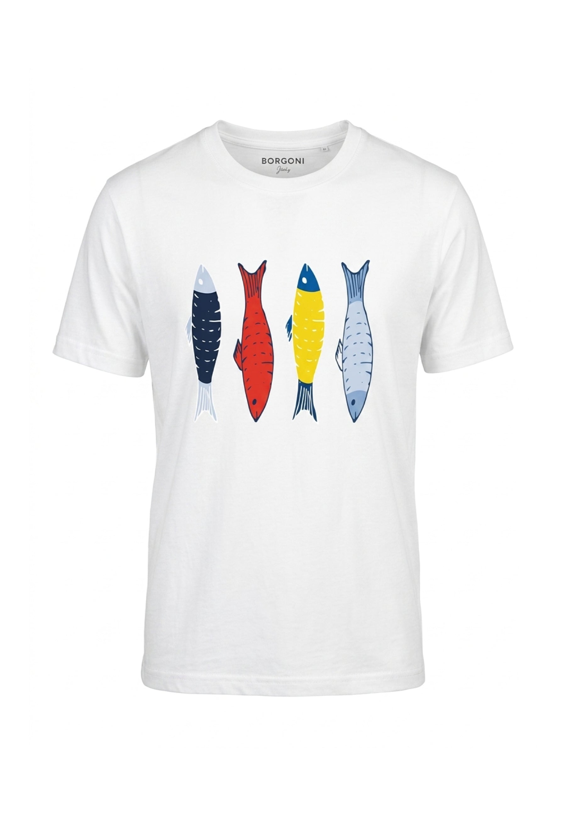 T-shirt Bianco Borgoni Jeans