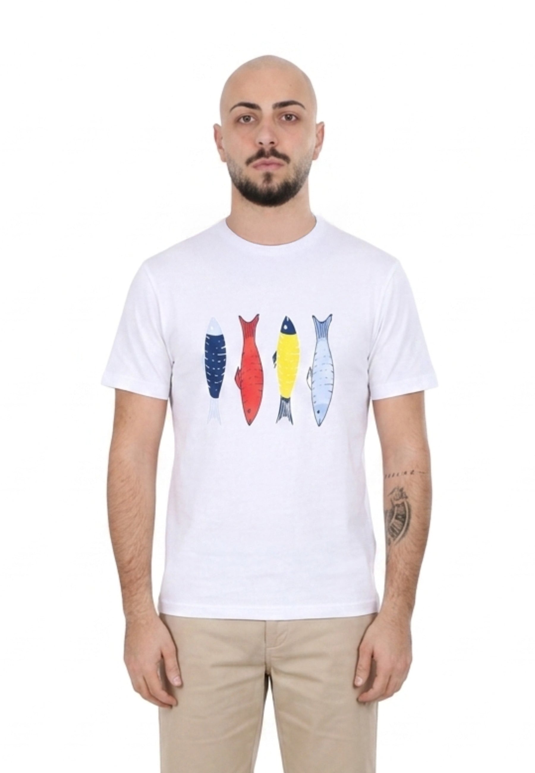T-shirt Bianco Borgoni Jeans