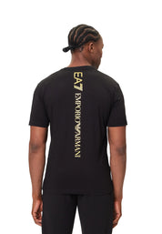 T-shirt Nero Giallo Ea7 Emporio Armani