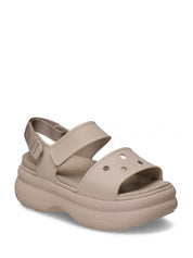 Sandali con strappi Beige Crocs