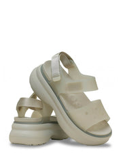 Sandali zeppa Beige Crocs