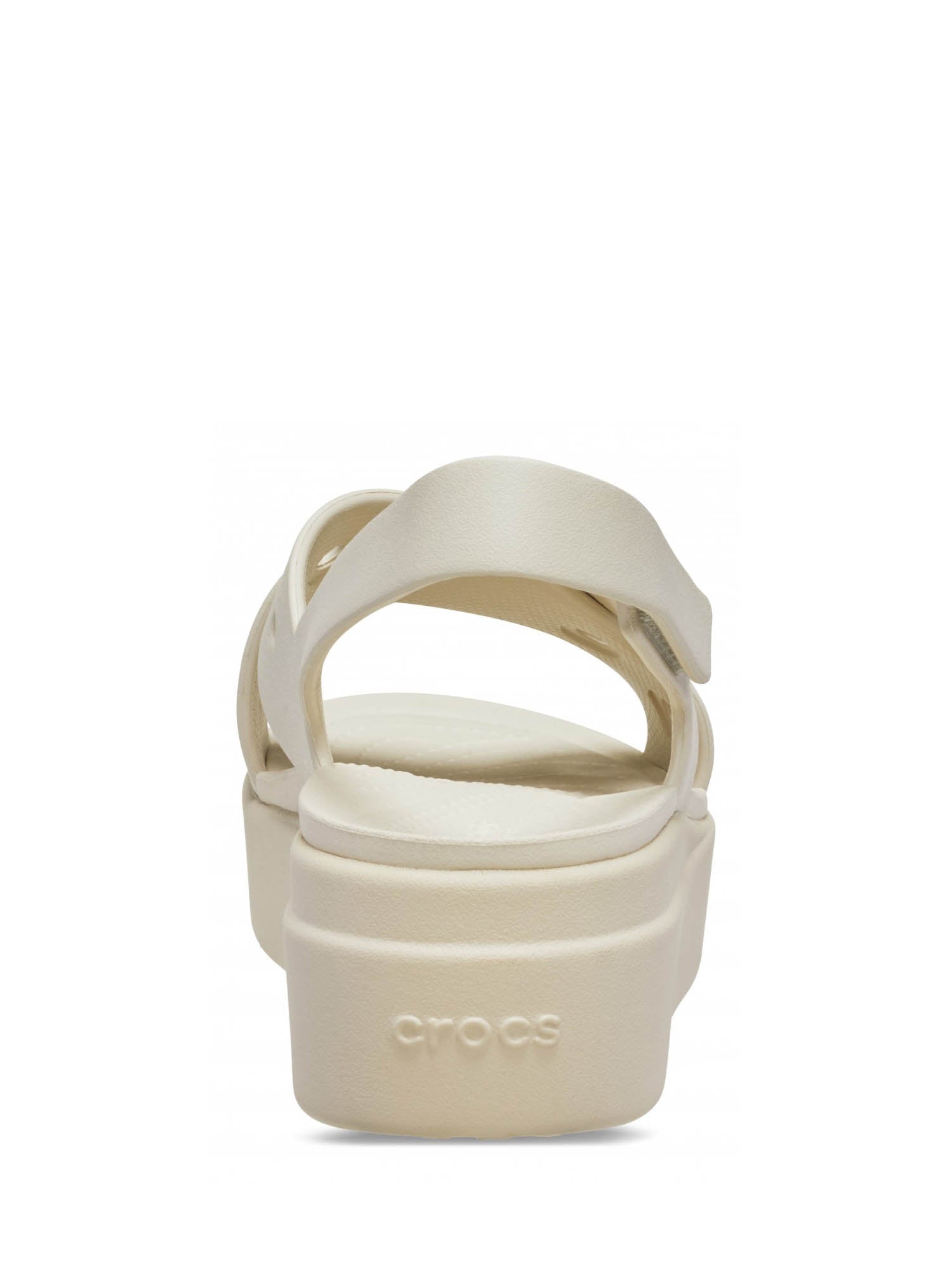 Sandali zeppa Avorio Crocs