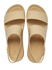 Sandali zeppa Beige Crocs
