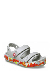 Sandali con strappi Grigio Crocs