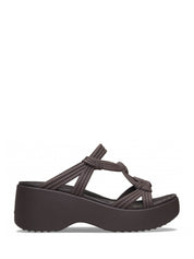 Sandali zeppa Marrone Crocs