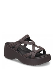 Sandali zeppa Marrone Crocs