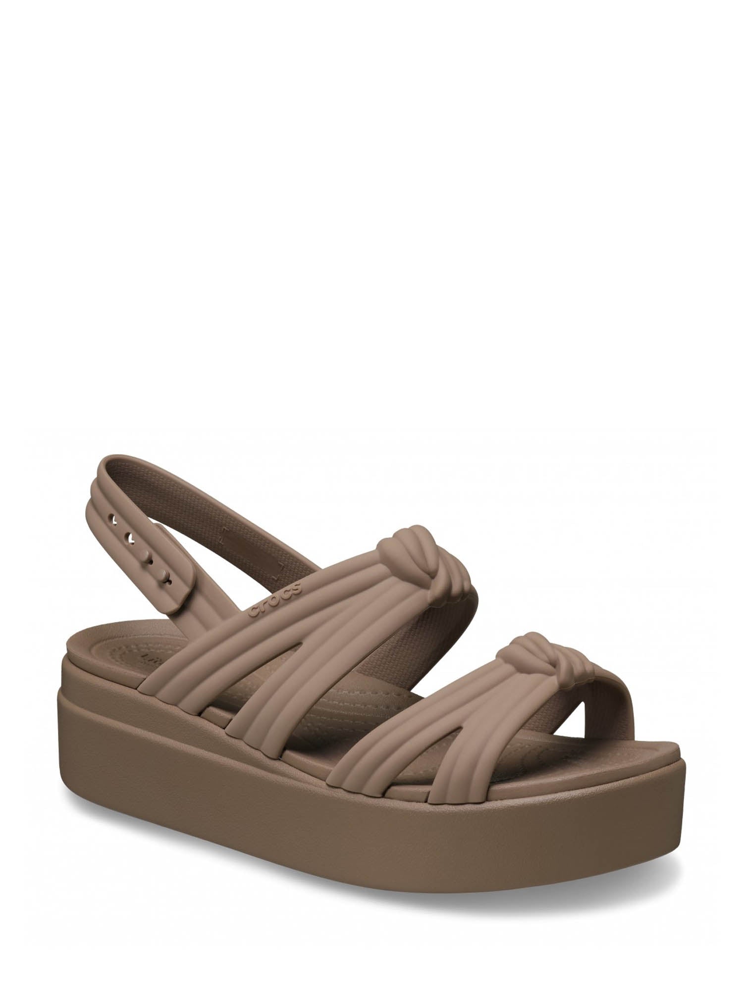 Sandali zeppa Marrone Crocs