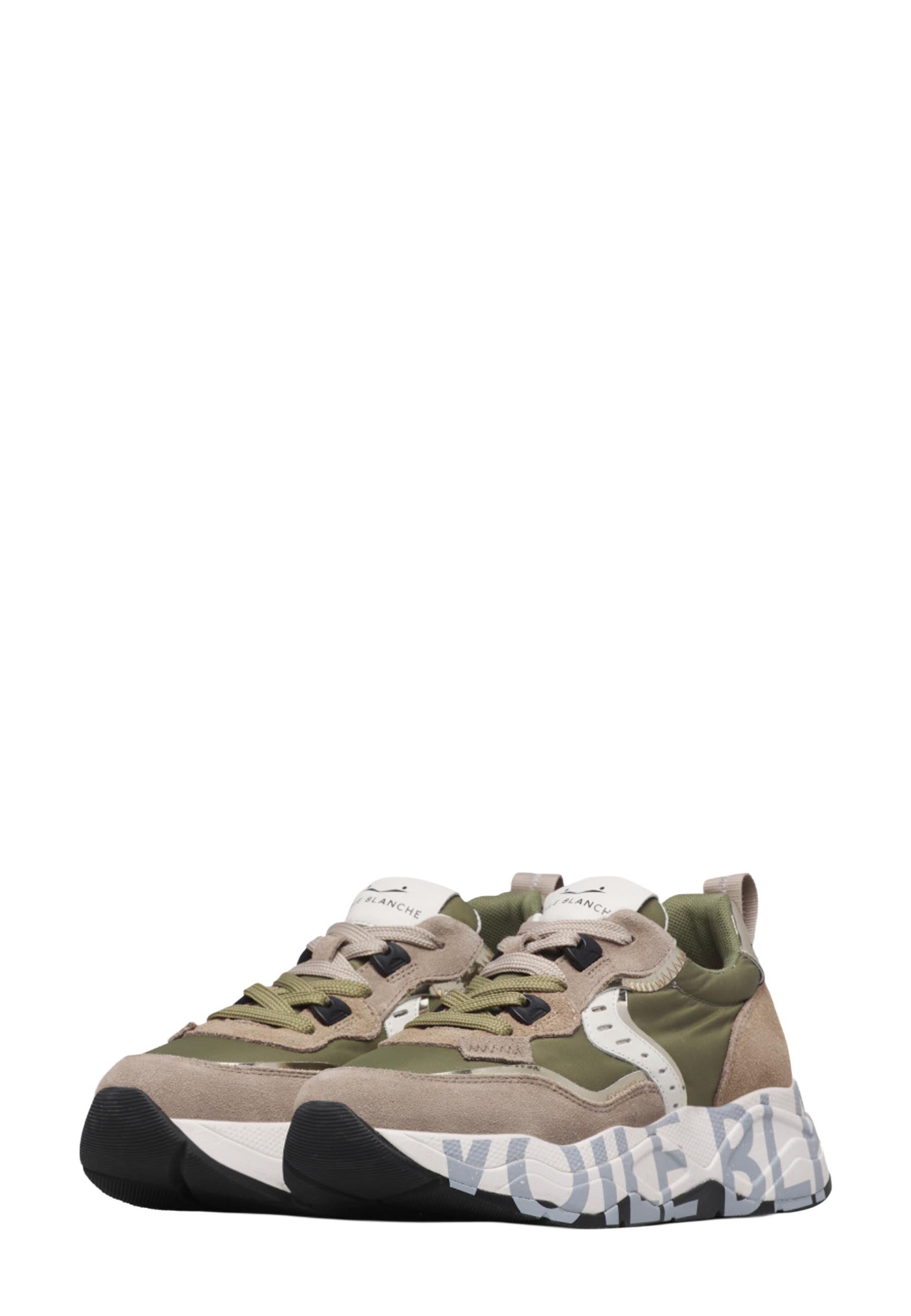 Sneakers Verde Voile Blanche