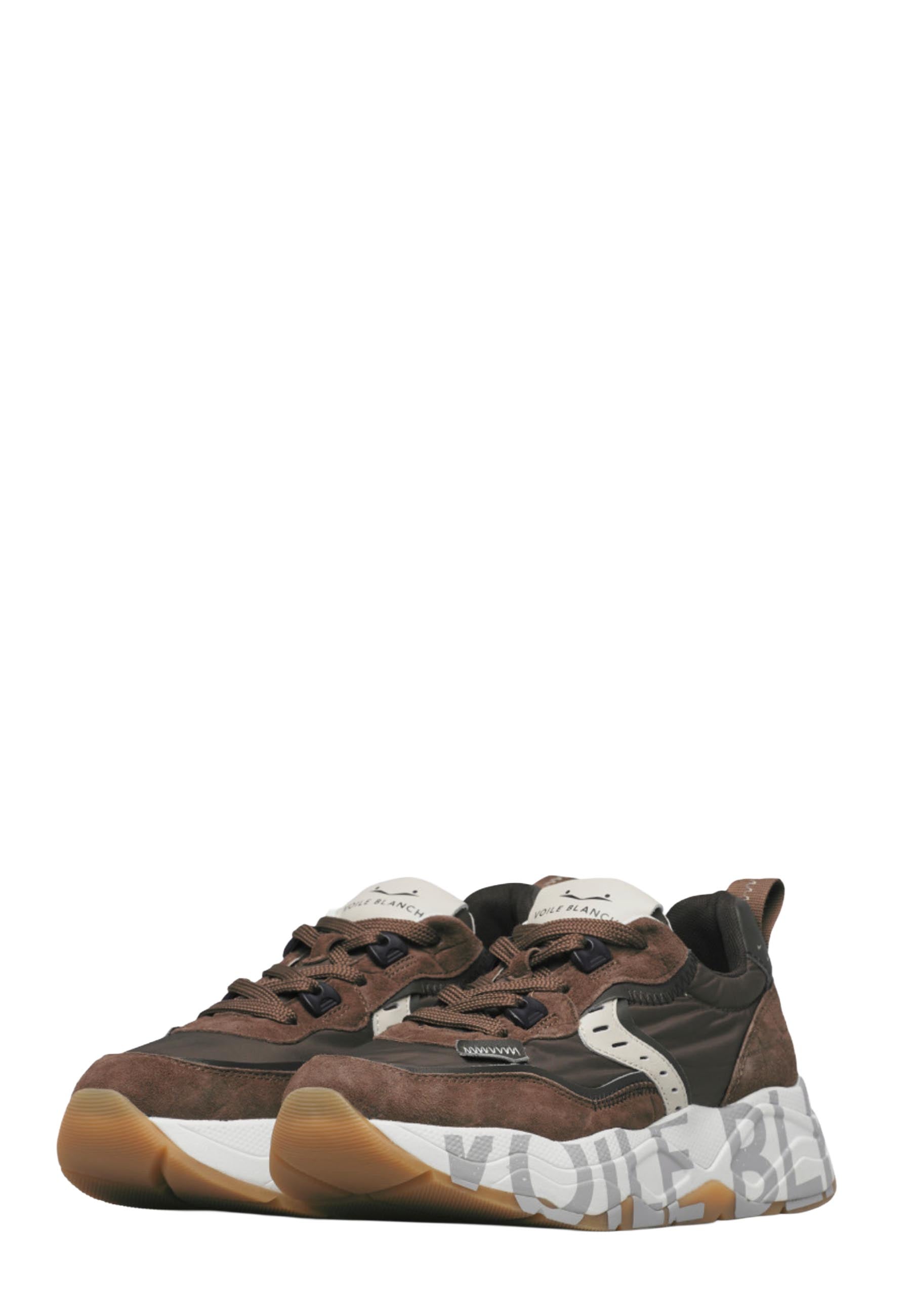 Sneakers Marrone Voile Blanche