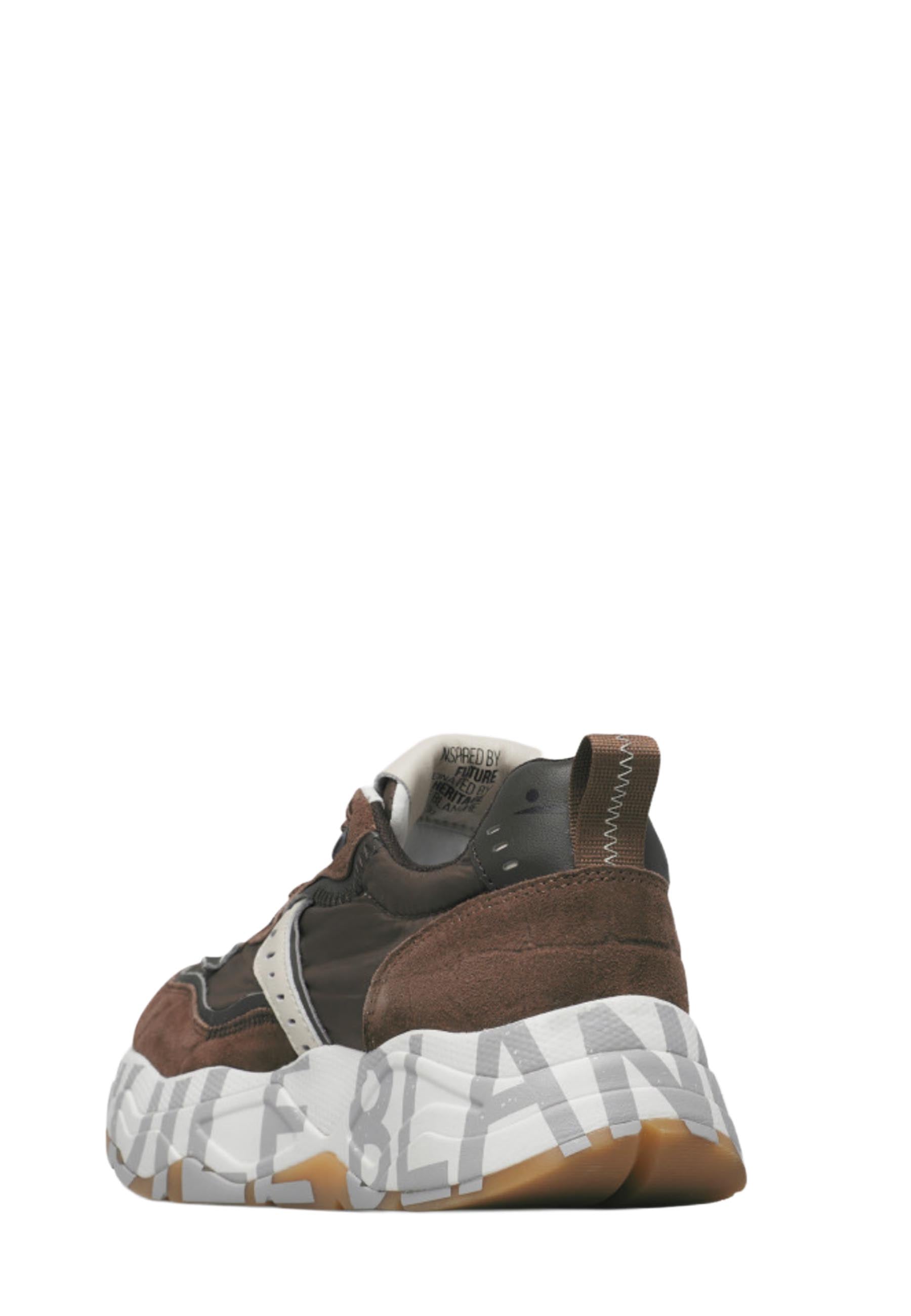 Sneakers Marrone Voile Blanche