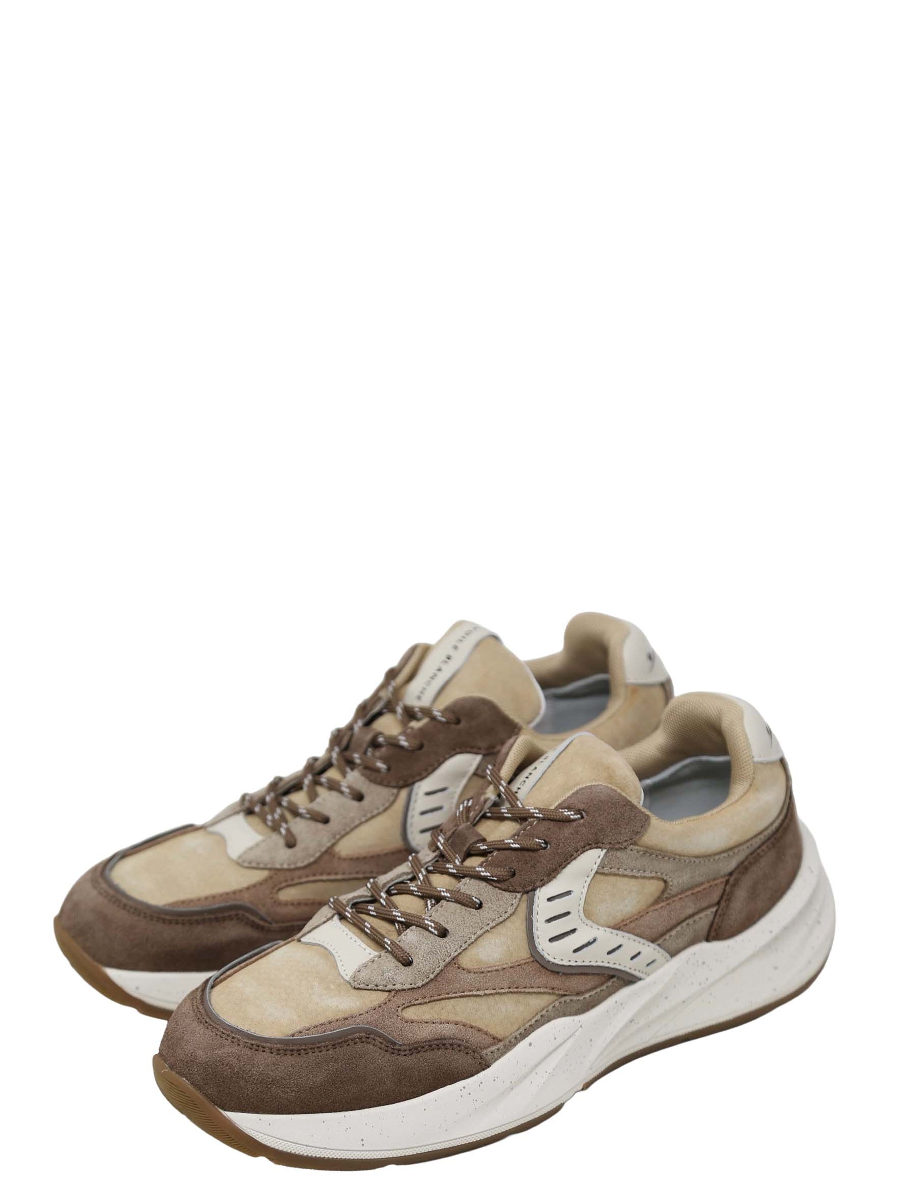 Sneakers Marrone Voile Blanche