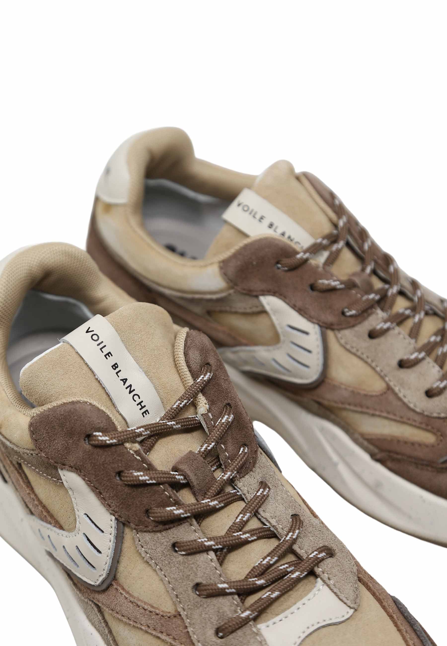 Sneakers Marrone Voile Blanche