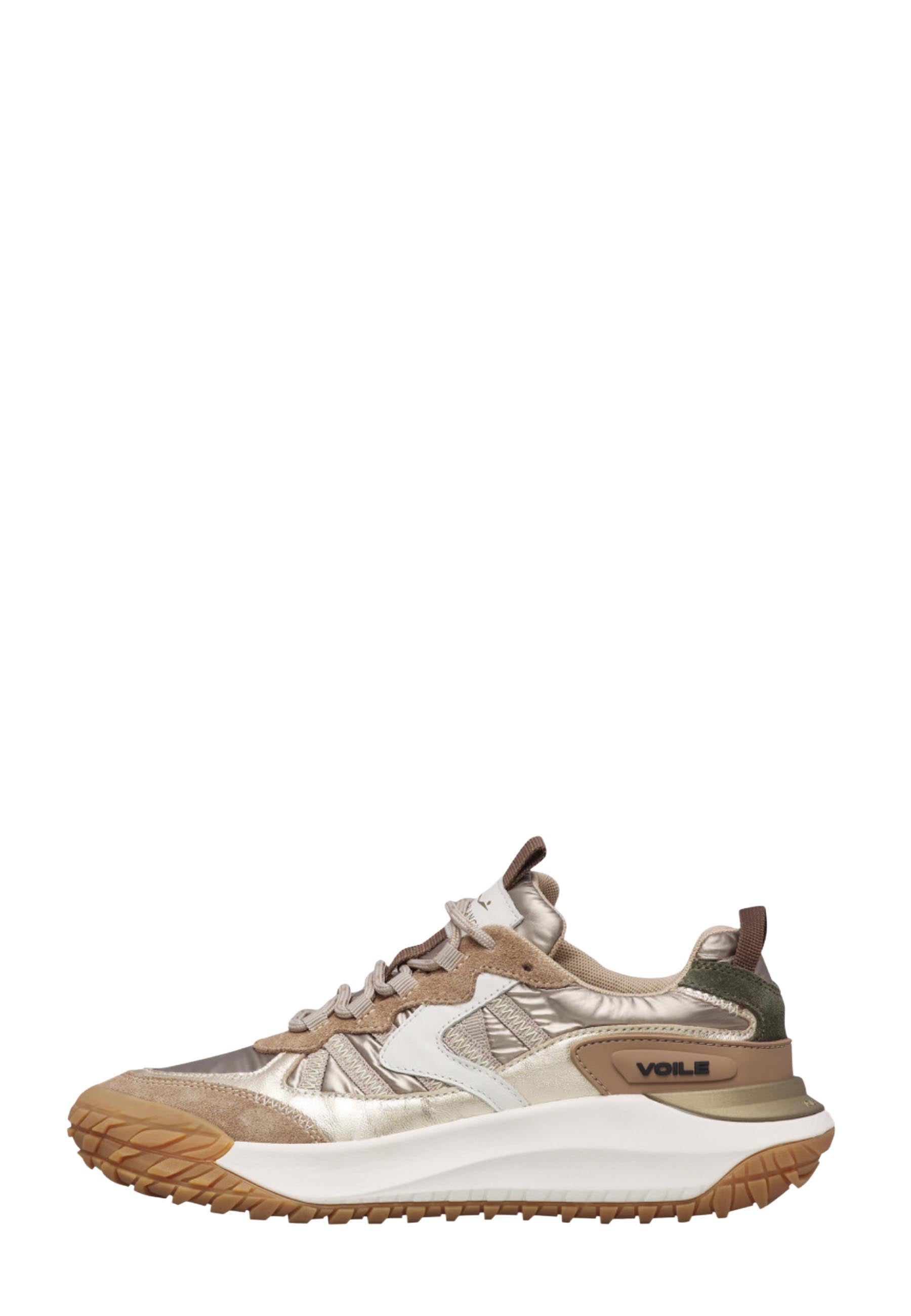 Sneakers Beige Voile Blanche