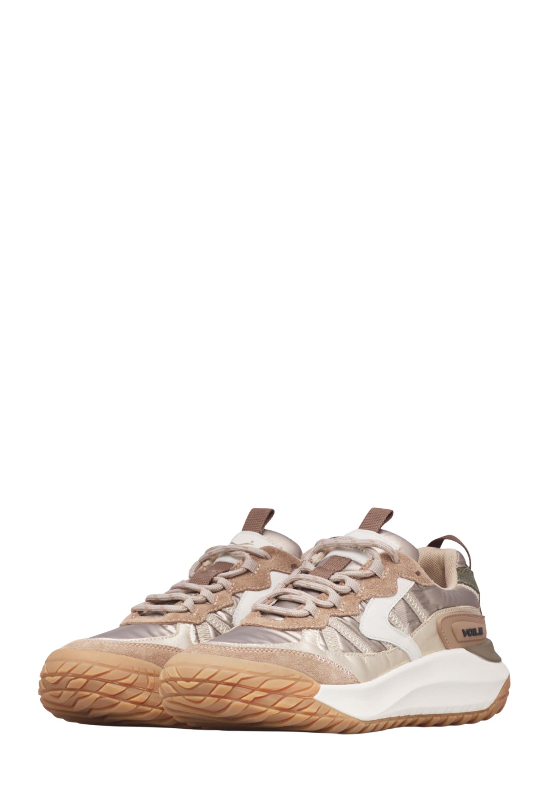 Sneakers Beige Voile Blanche