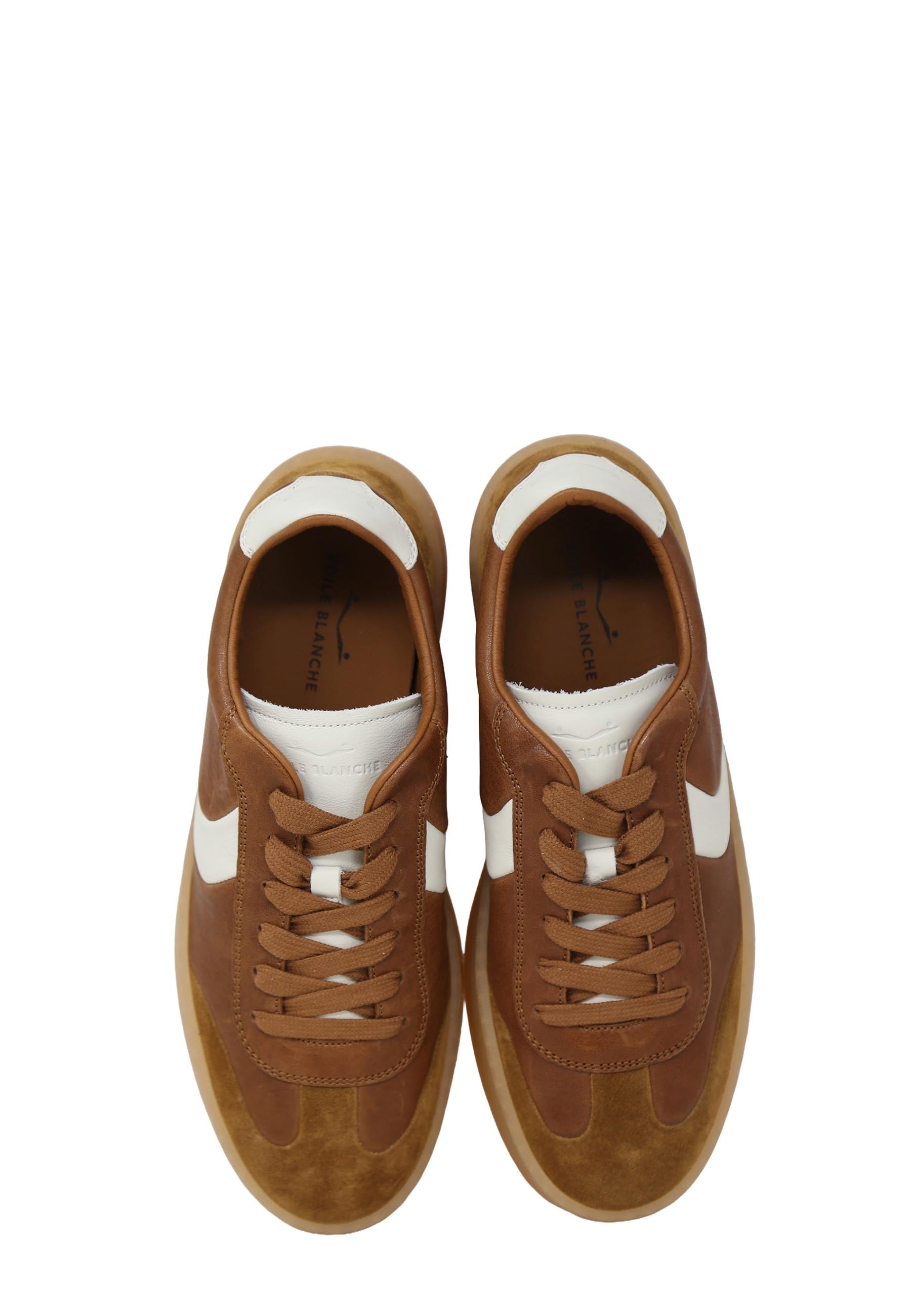 Sneakers Marrone Voile Blanche