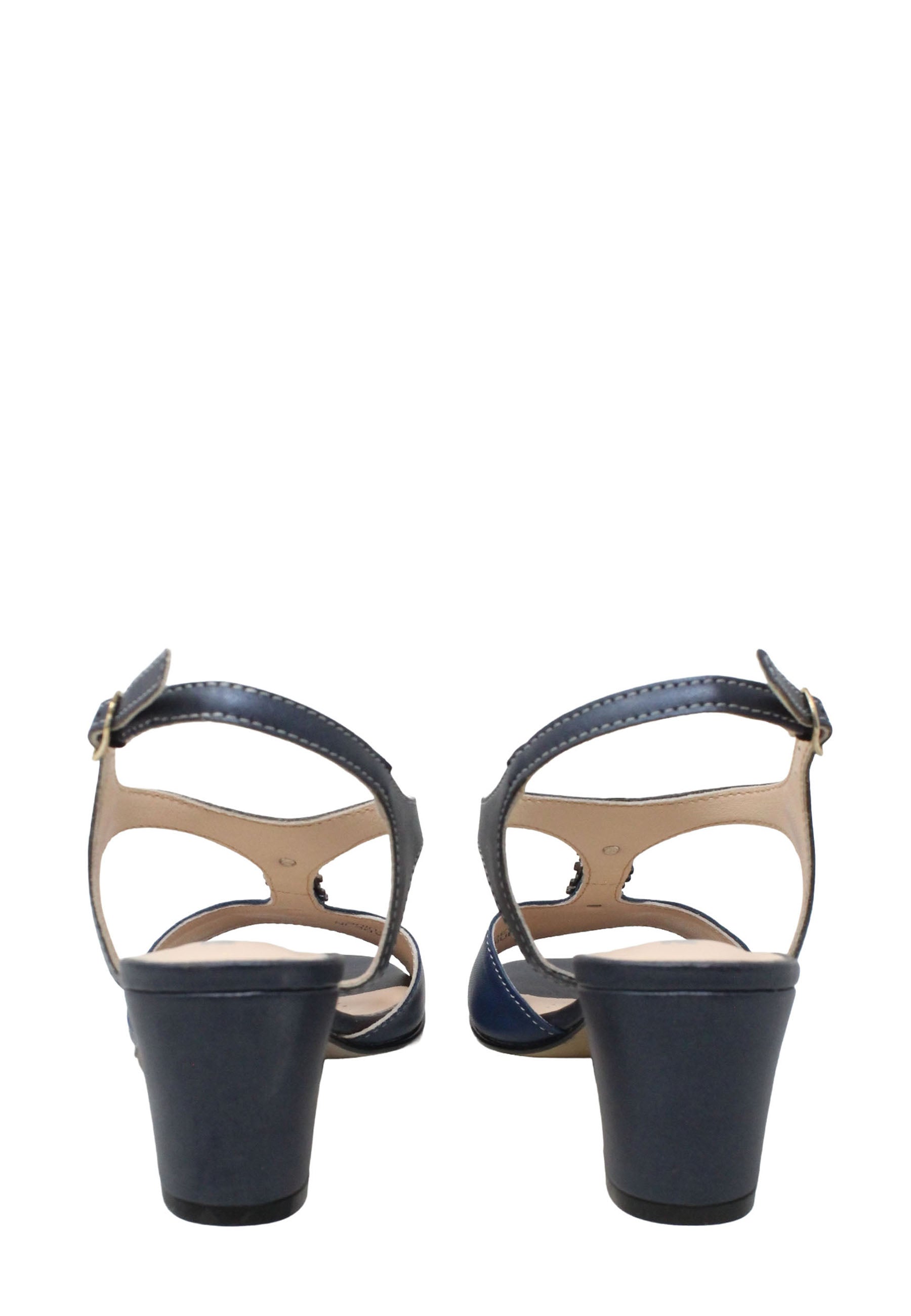 Sandali tacco Blu Melluso