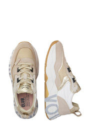Sneakers Beige Voile Blanche