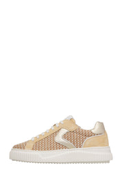 Sneakers Beige Voile Blanche