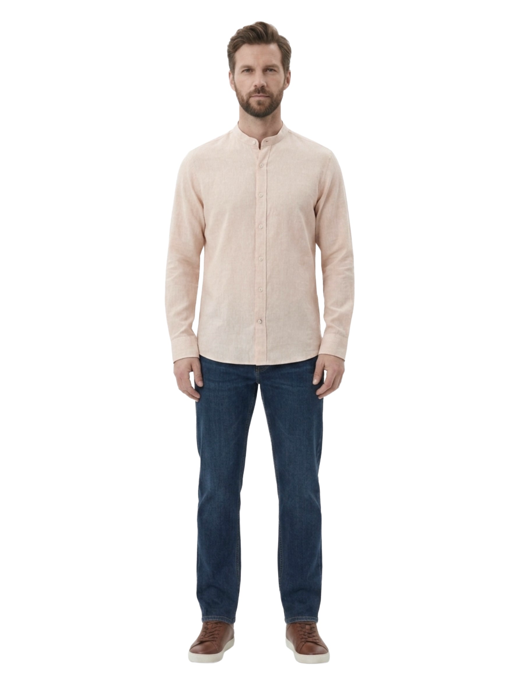 Camicie Beige Borgoni Milano