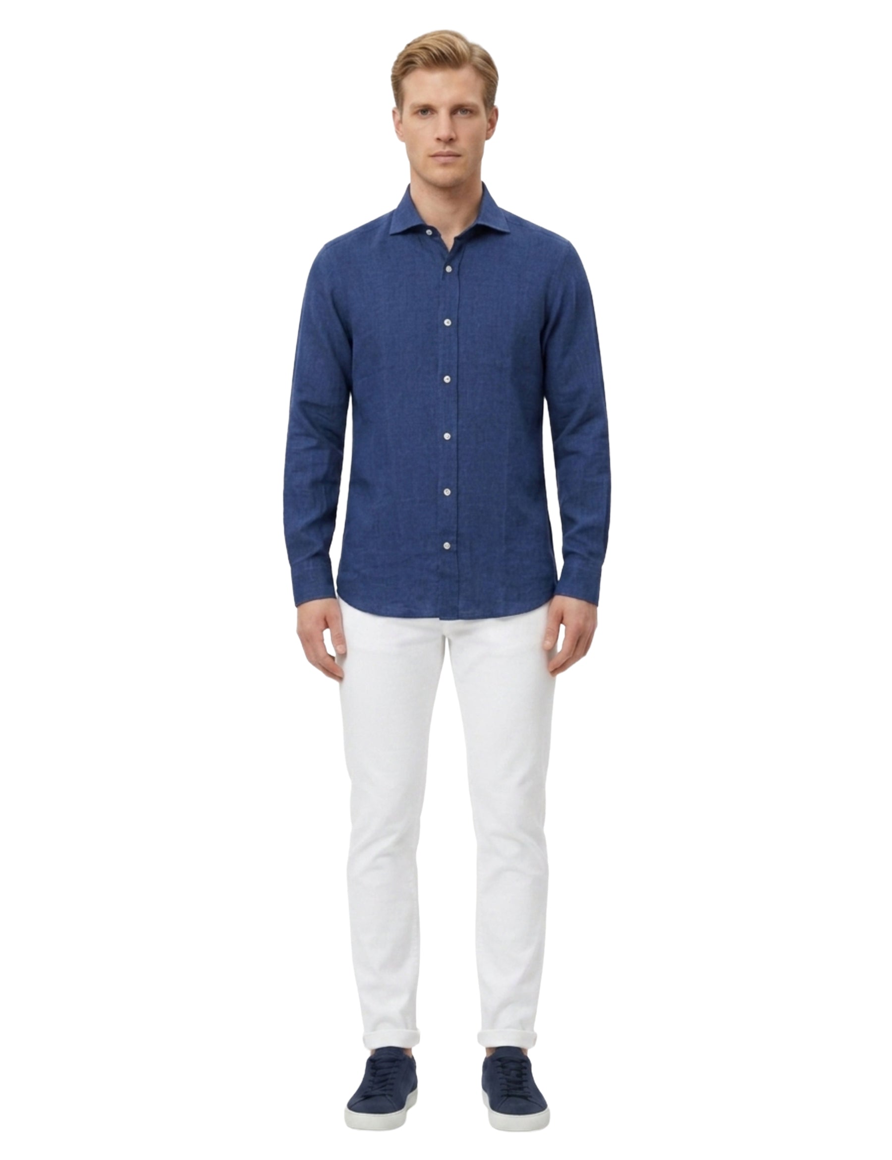Camicie Blu Chiaro Borgoni Milano