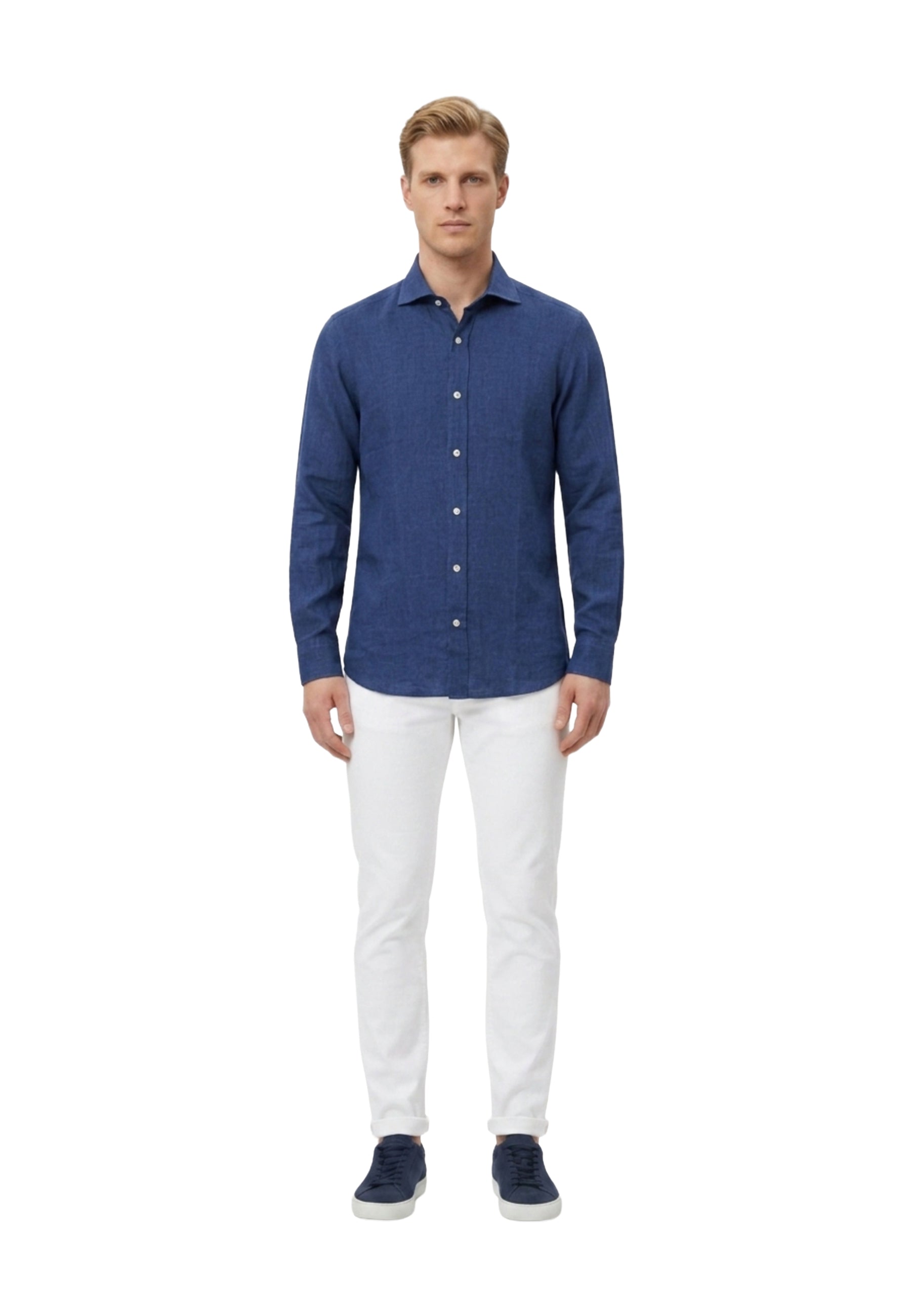 Camicie Blu Chiaro Borgoni Milano